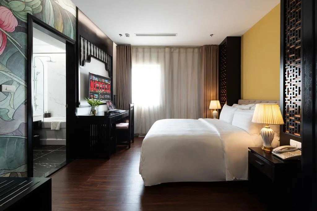 Bed in PALAGO BOUTIQUE HOTEL