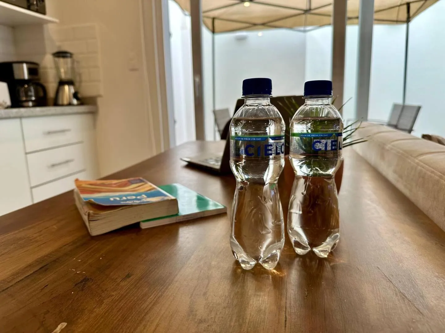 Seating area in Quark Apartments