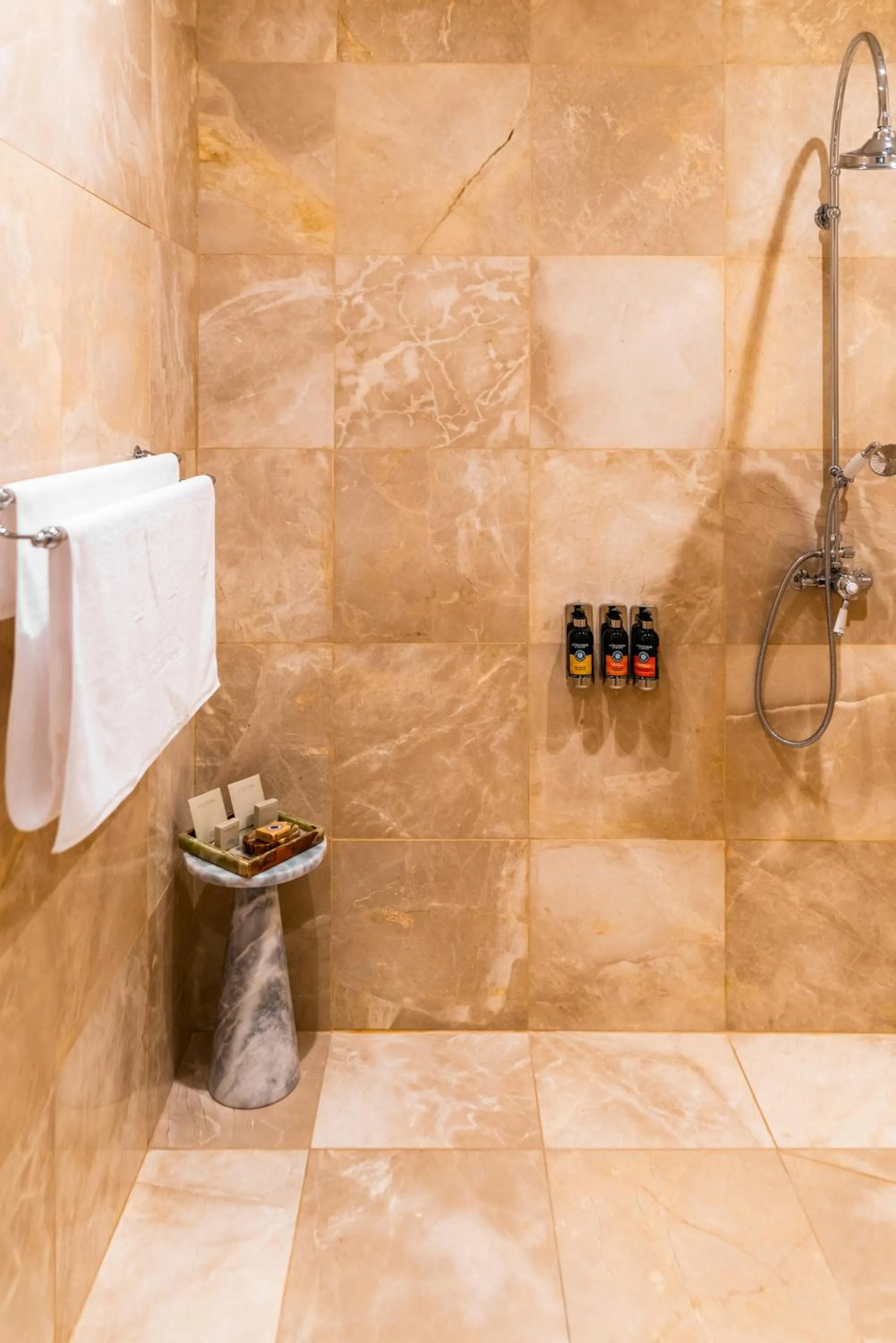 Shower in The Monarch Hotel