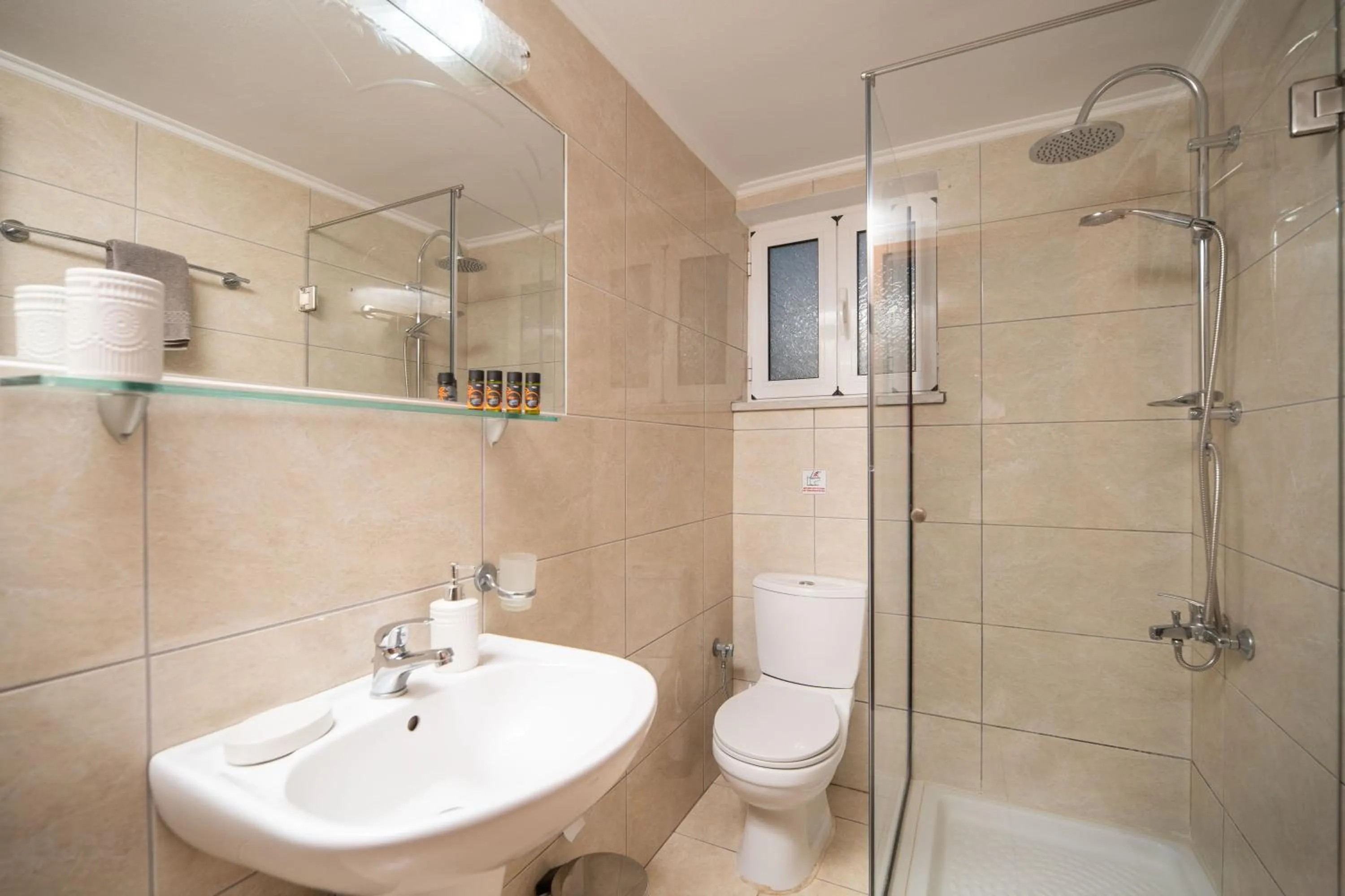 Toilet in Manos Apartments