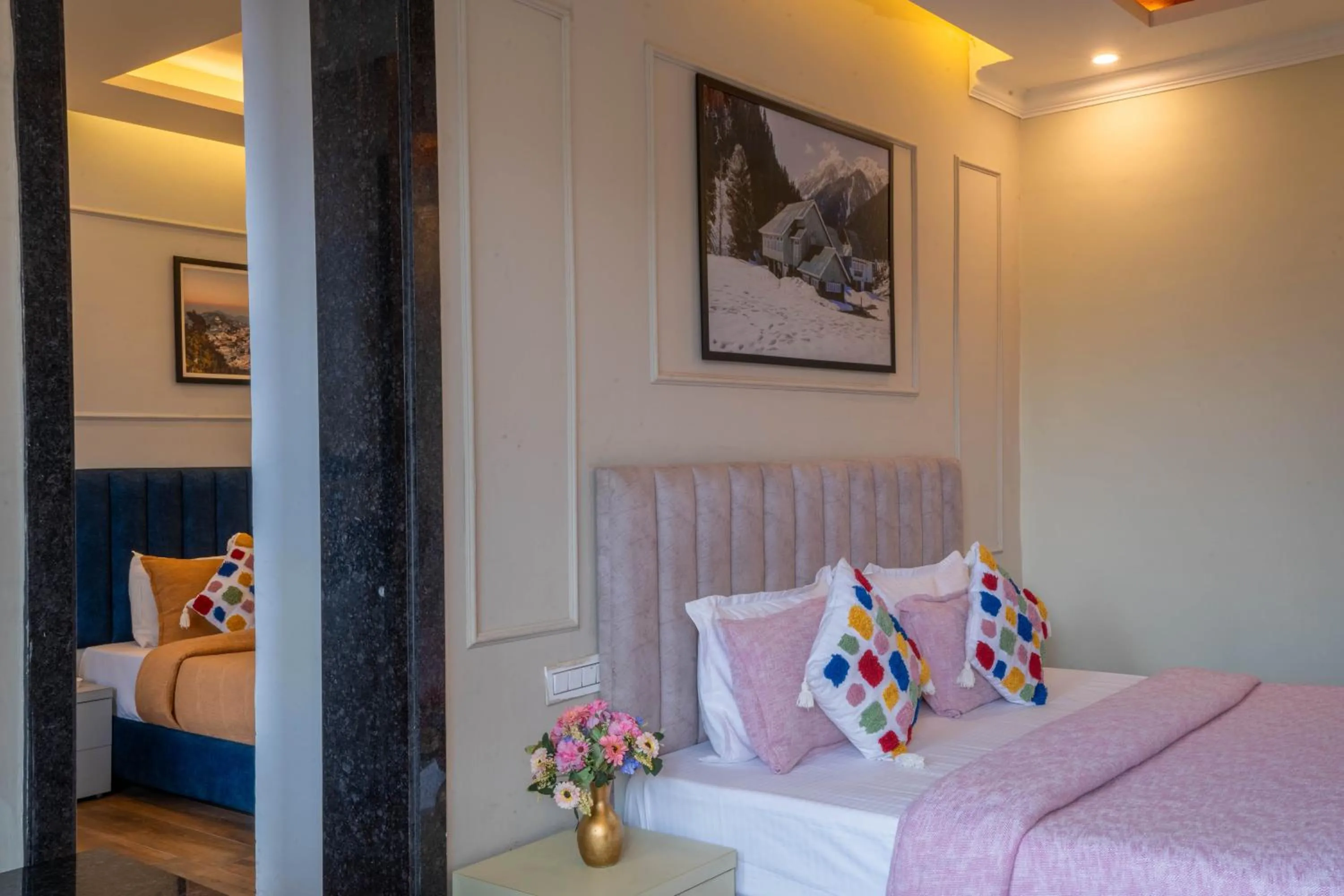 Bed in Perfectstayz Premium Westend at Mall Road