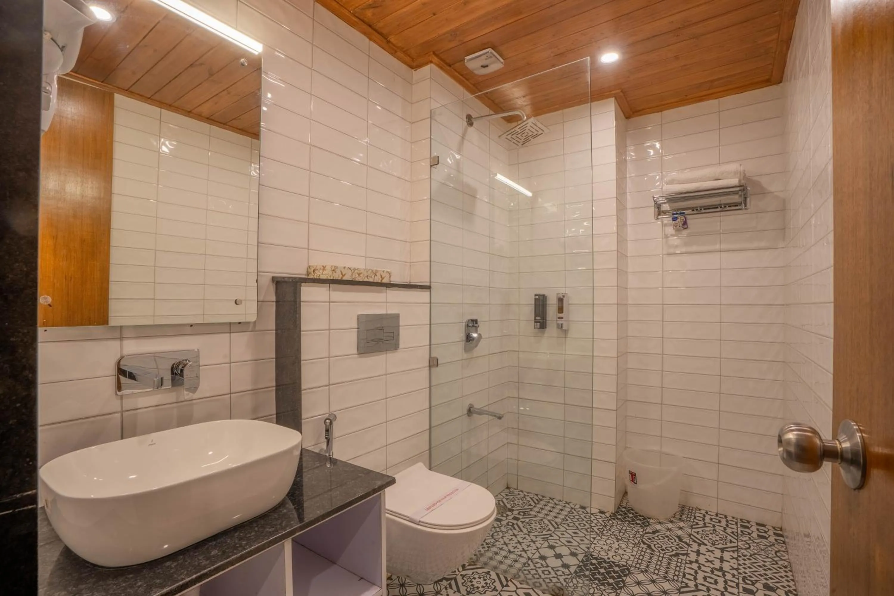 Bathroom in Perfectstayz Premium Westend at Mall Road