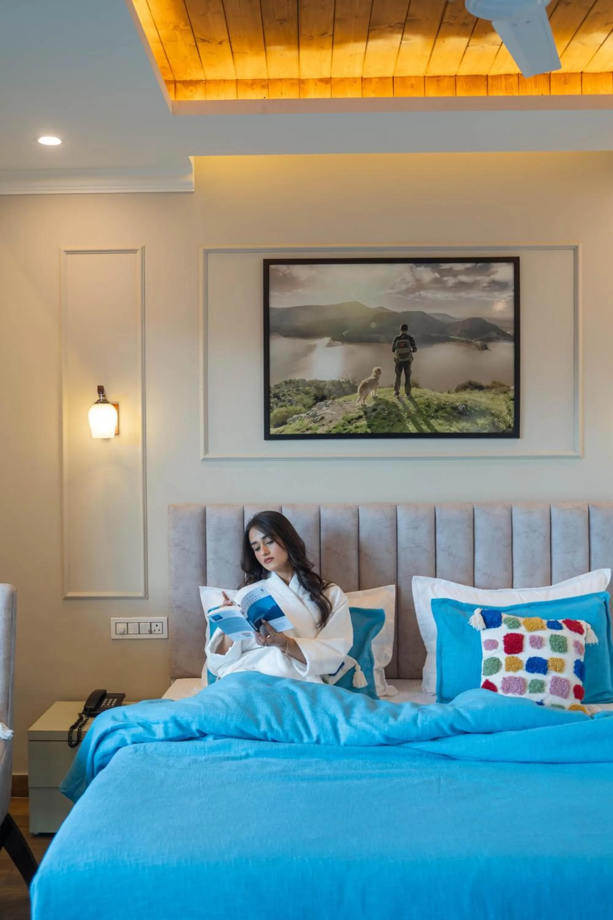 Bed in Perfectstayz Premium Westend at Mall Road