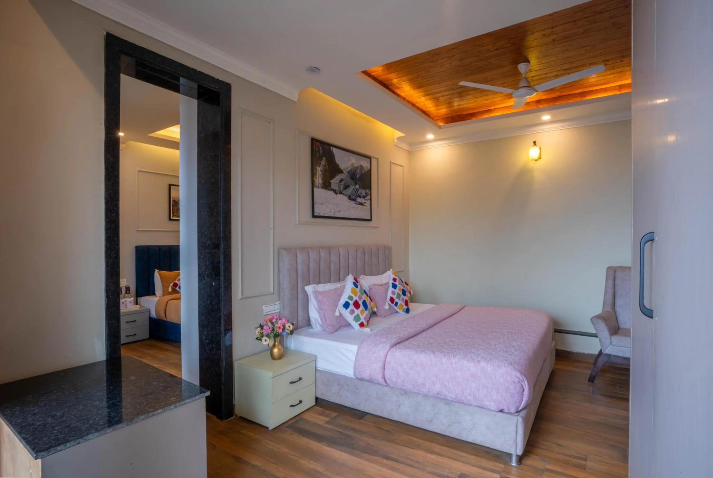 Bed in Perfectstayz Premium Westend at Mall Road
