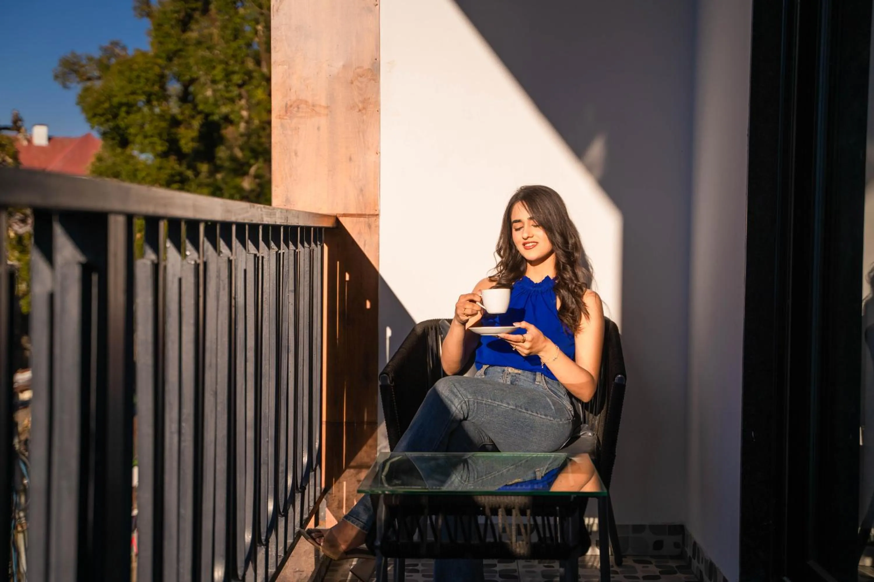 Balcony/Terrace in Perfectstayz Premium Westend at Mall Road