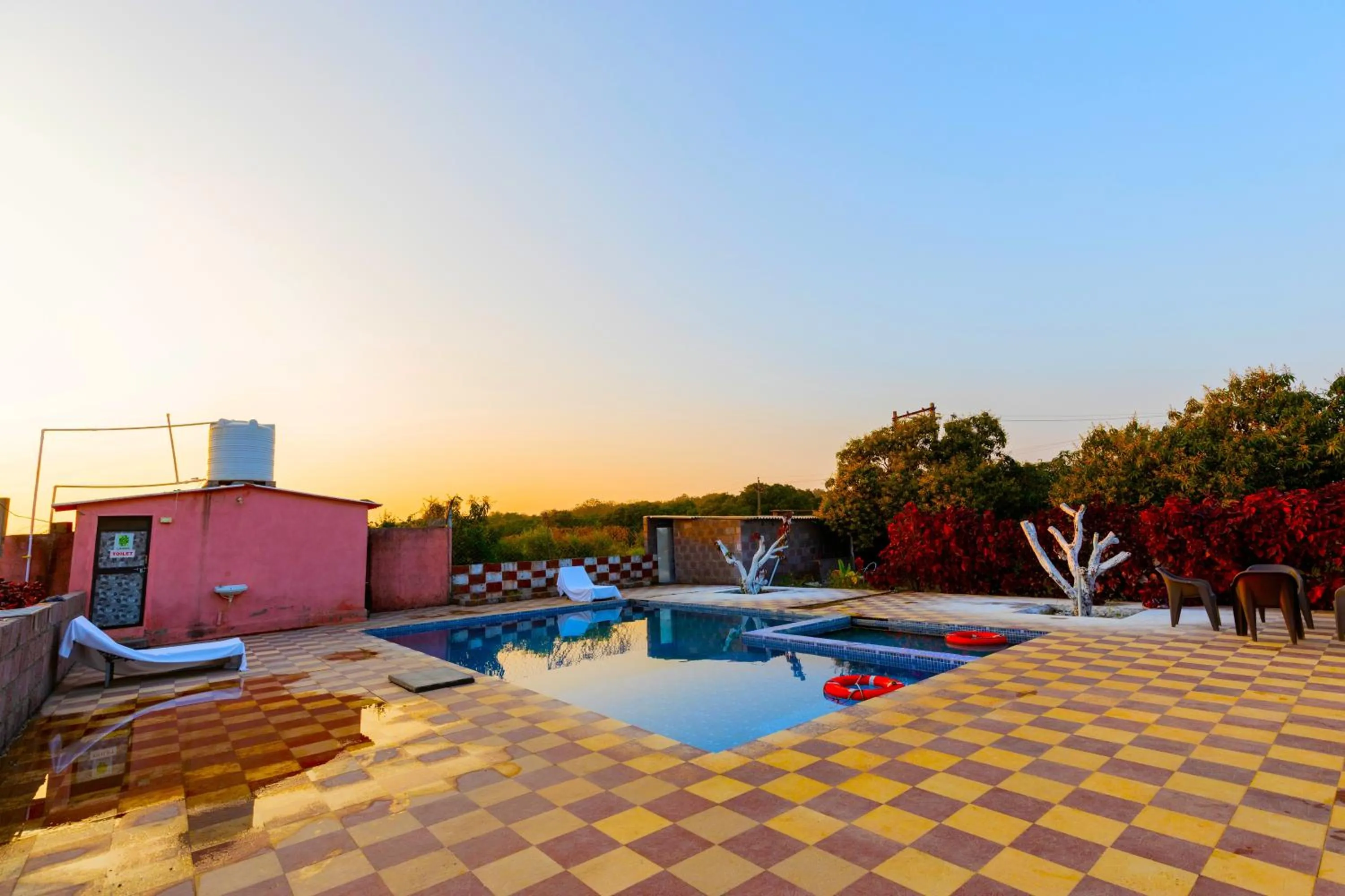 Pool view in AamraKunj Gir Resort