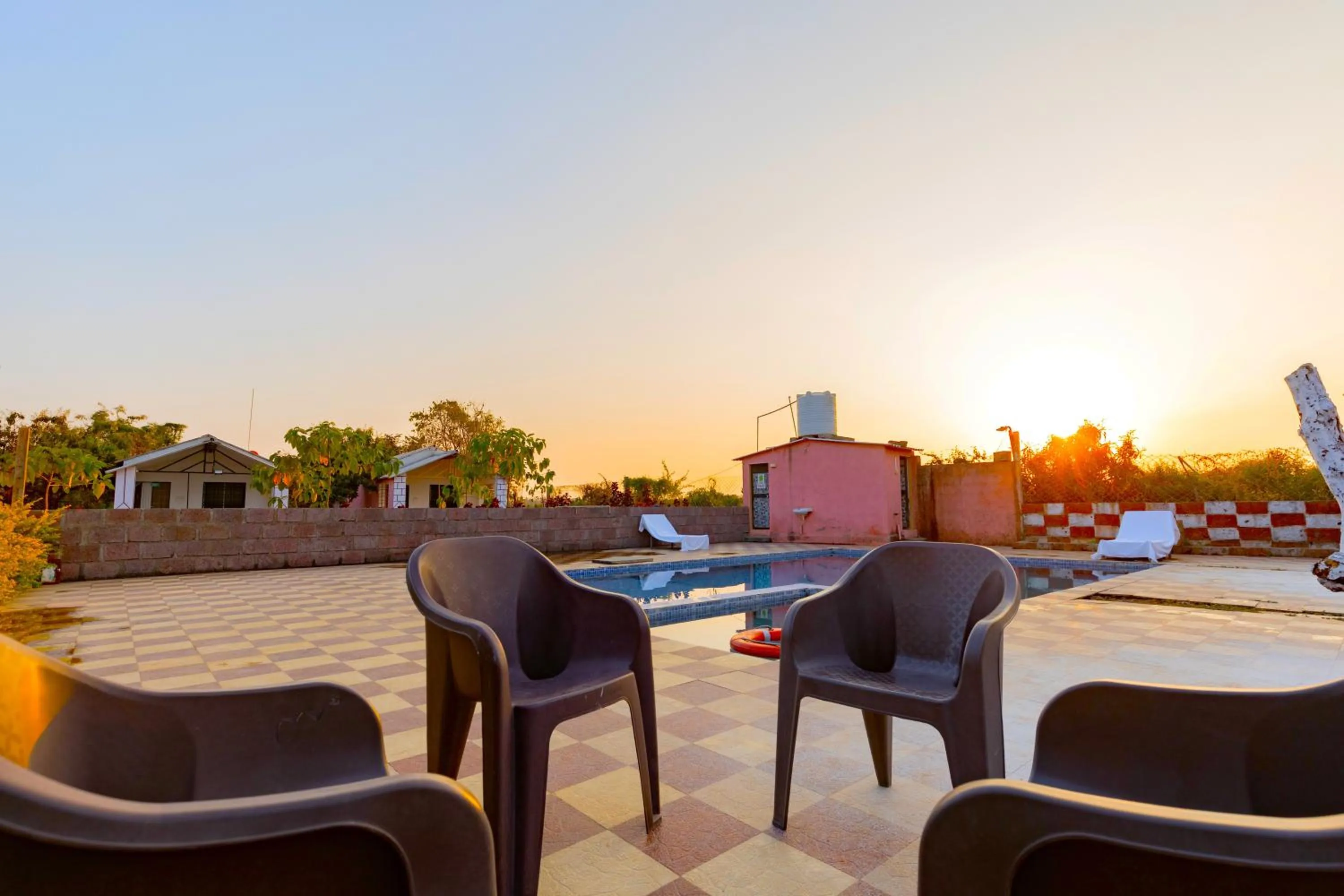 Seating area in AamraKunj Gir Resort