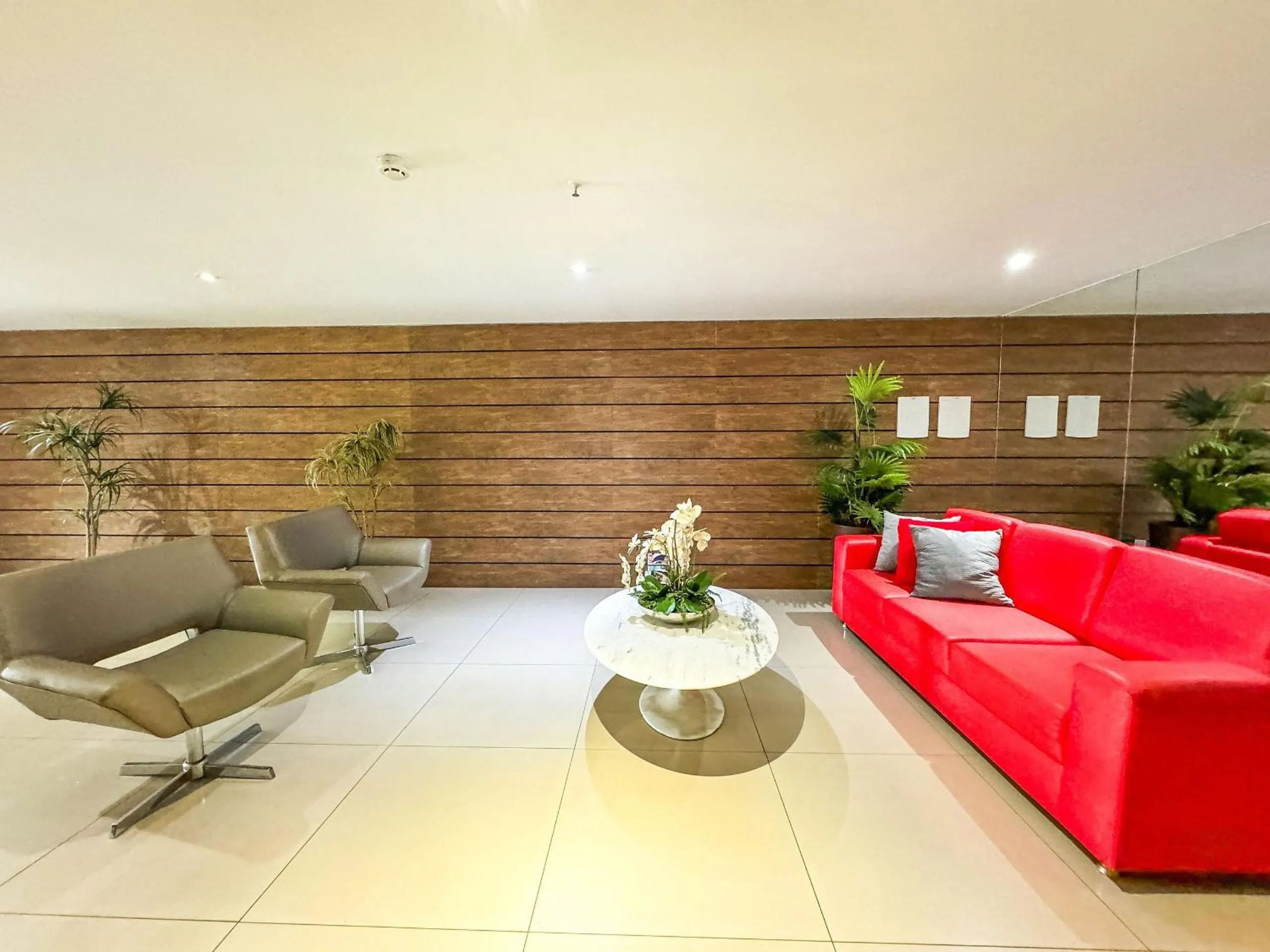 Lobby or reception in Ao lado do Metrô e Shopping (1Qto)