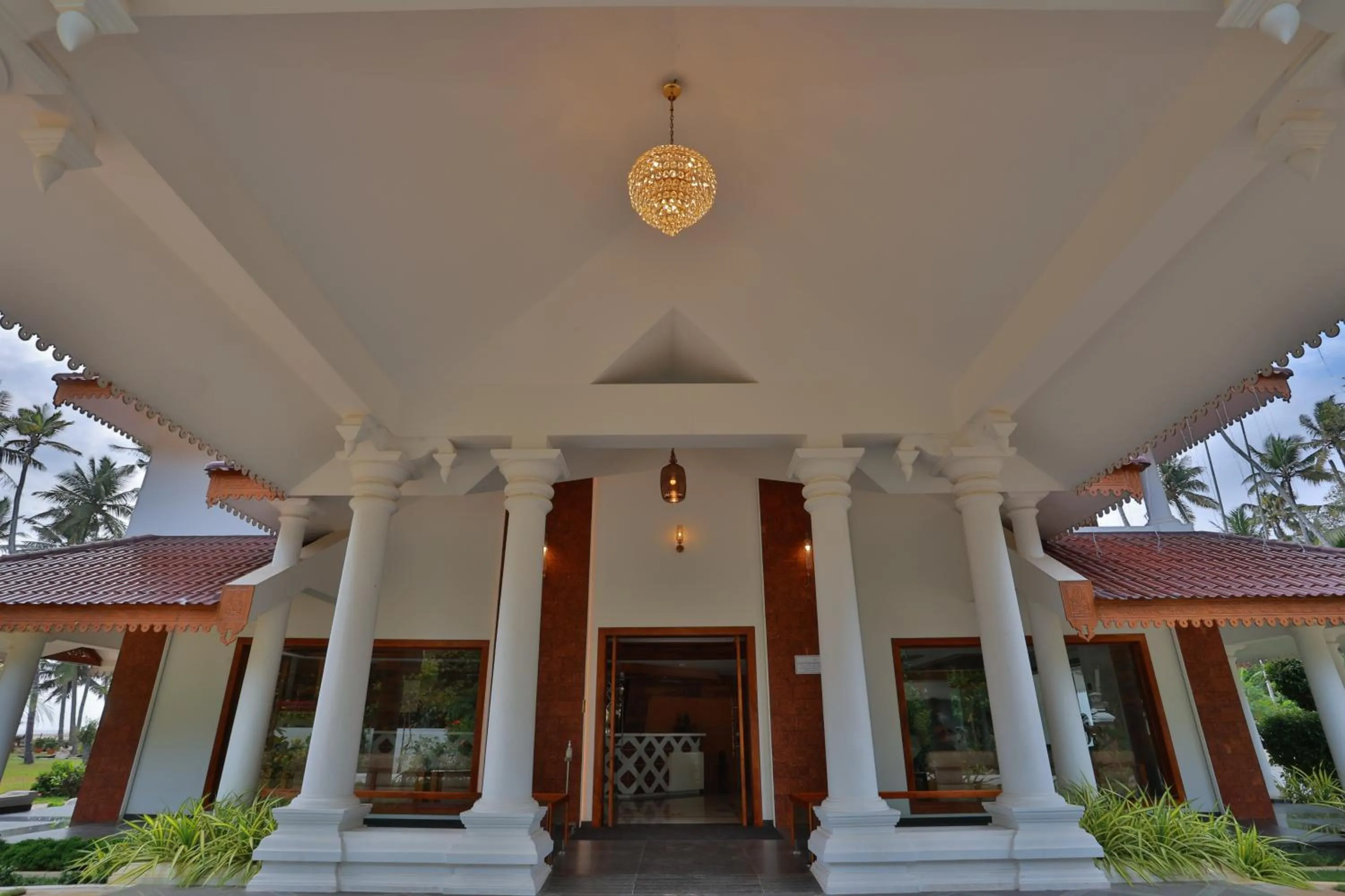 Facade/entrance in Lagoona Beach Resort, Kovalam