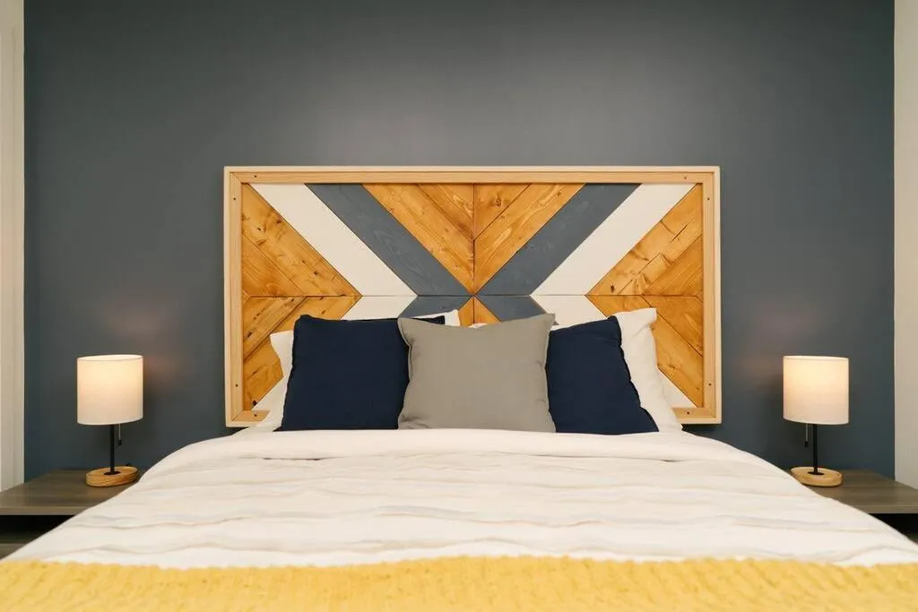 Bed in The Nest - Condo with Hot Tub & BBQ