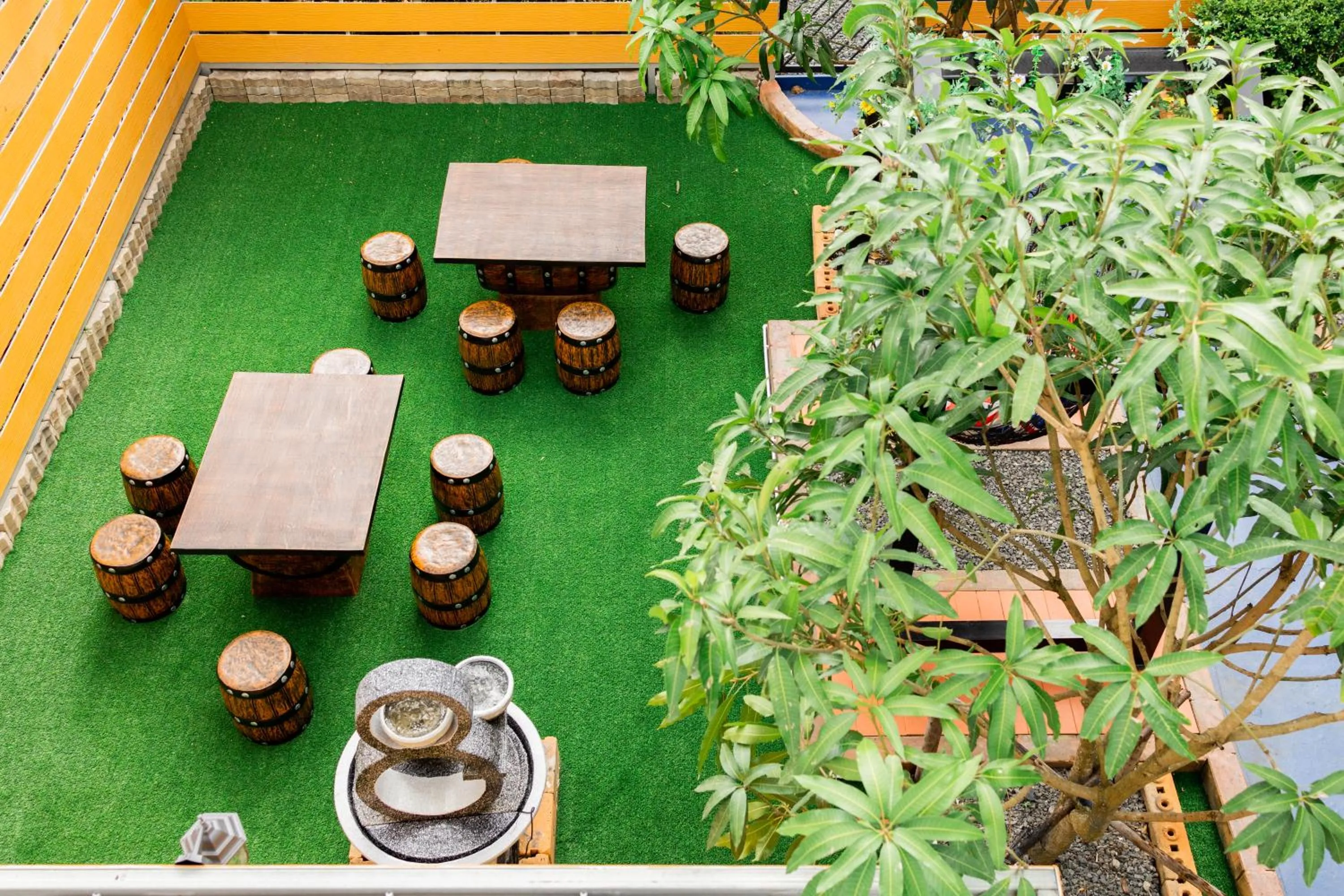 Garden view in Marco Polo Phuket Poshtel & Bistro