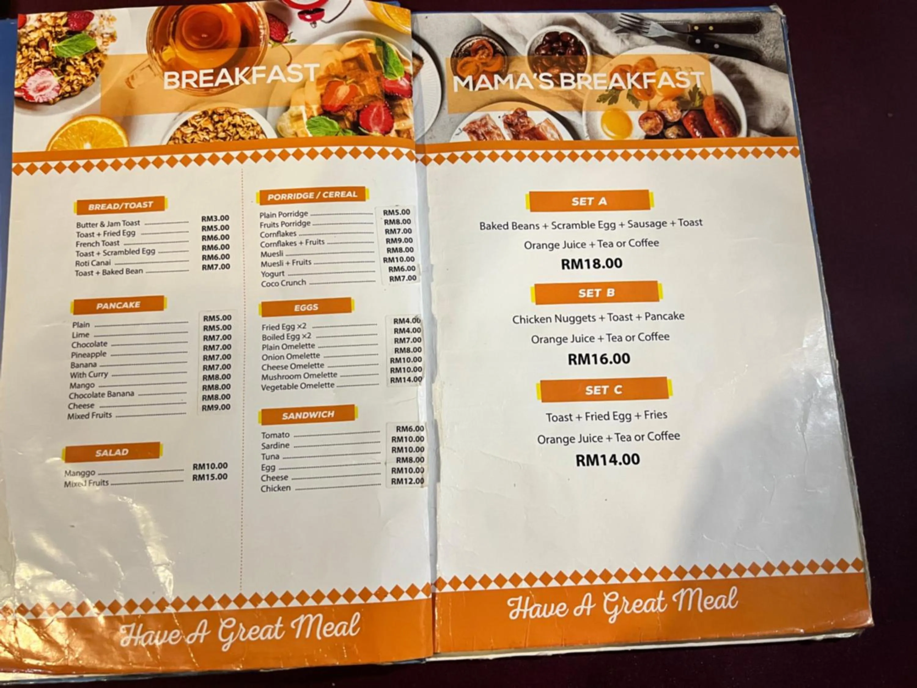 Restaurant/places to eat in Mama's Chalet Pulau Perhentian Besar