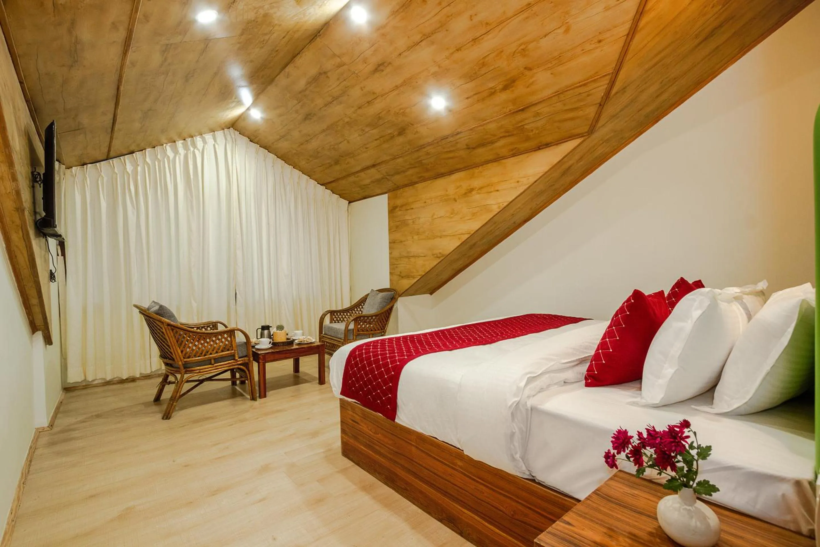 Bed in Tripli Hotels Drilbu Manali