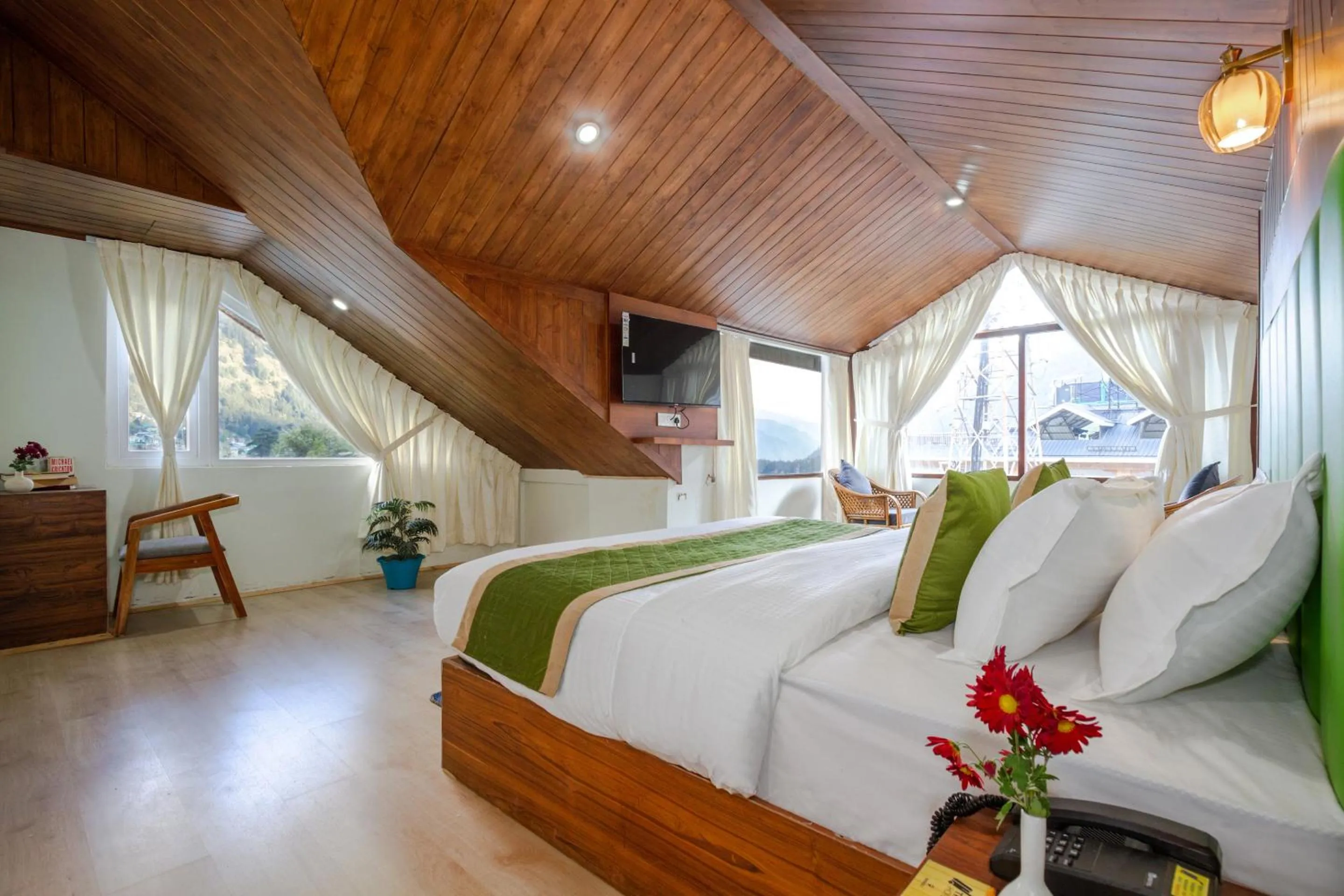 Bed in Tripli Hotels Drilbu Manali