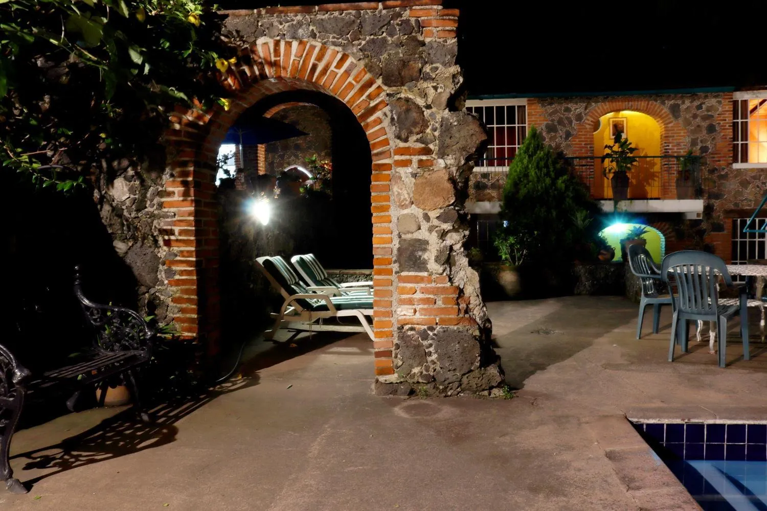 Patio in Hotel La Posada del Valle