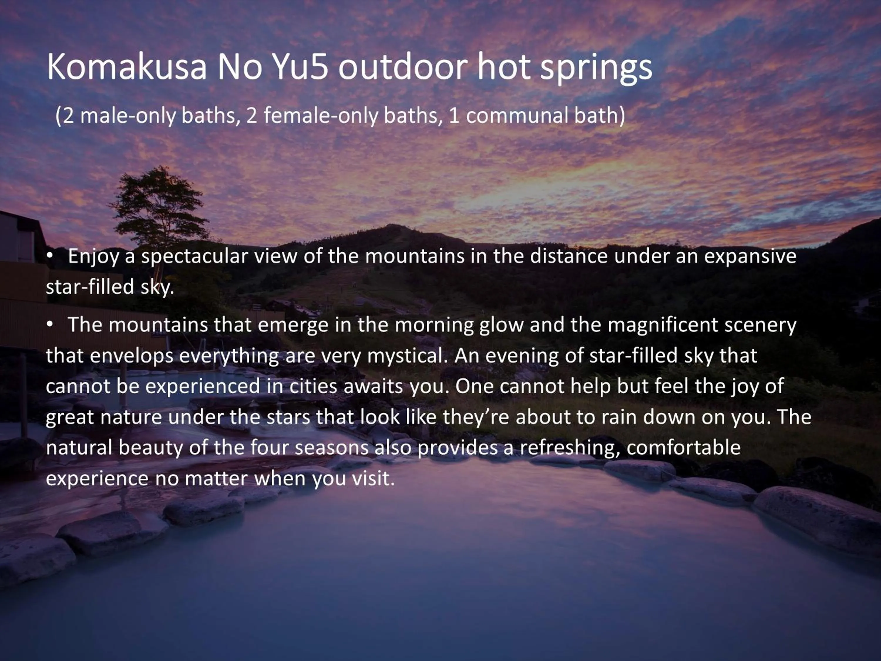 Hot Spring Bath in Manza Prince Hotel