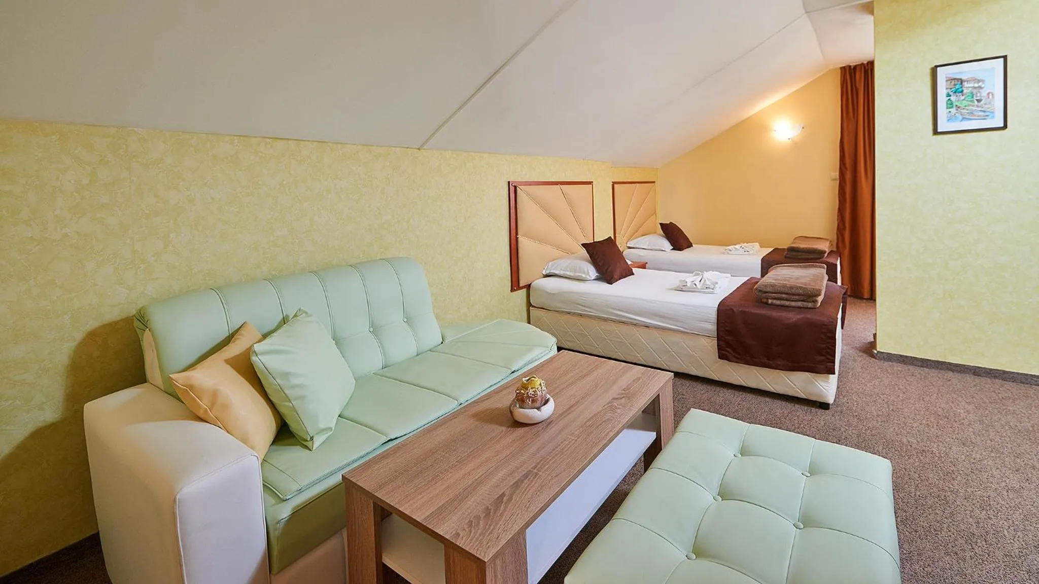Bed in Peneka Hotel