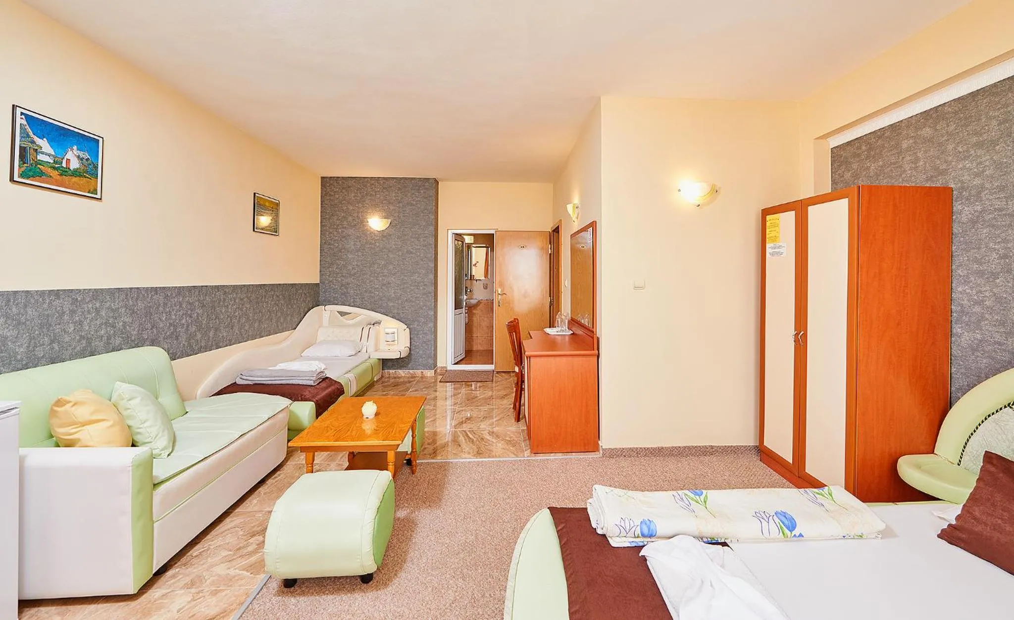 Bed in Peneka Hotel
