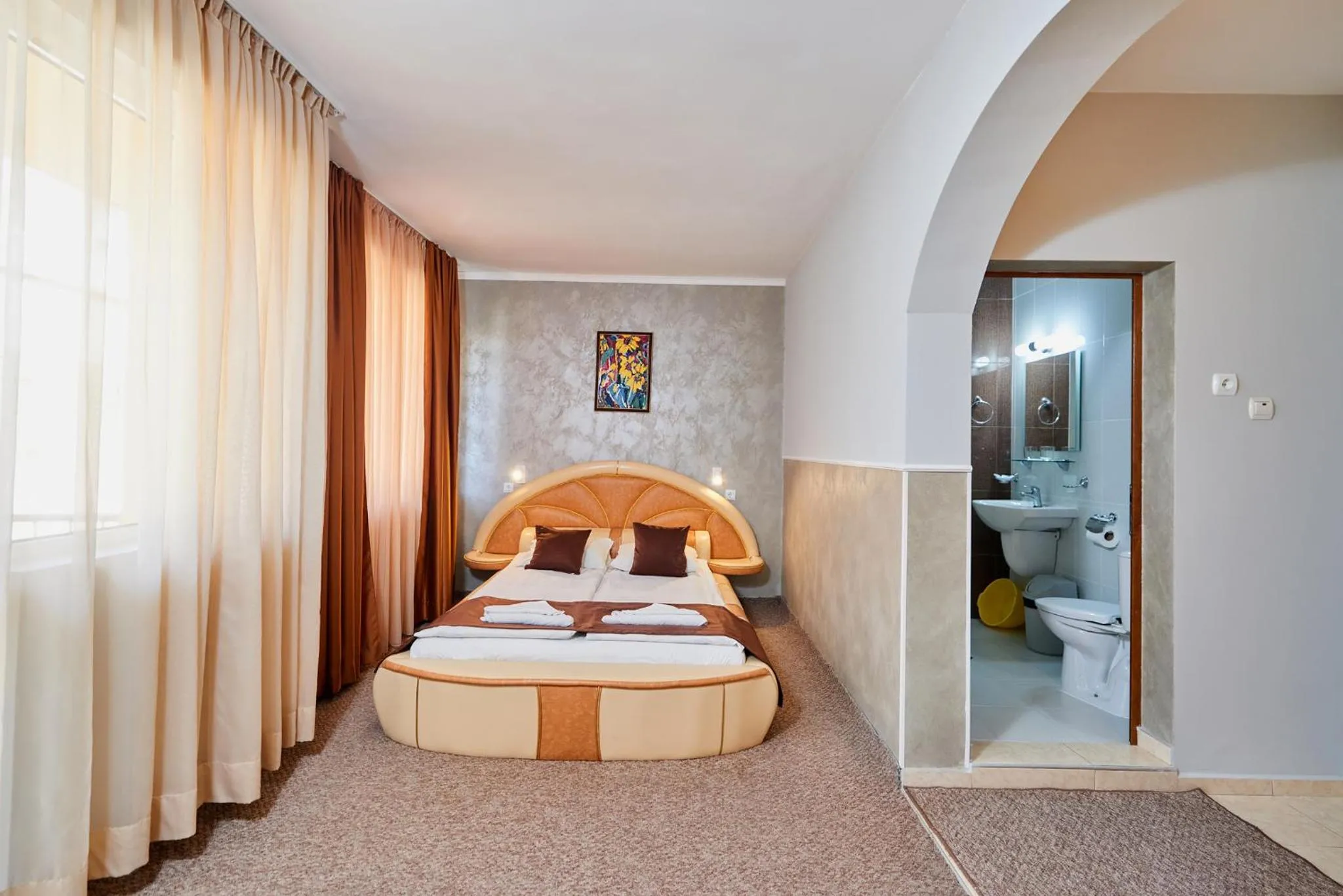 Bed in Peneka Hotel