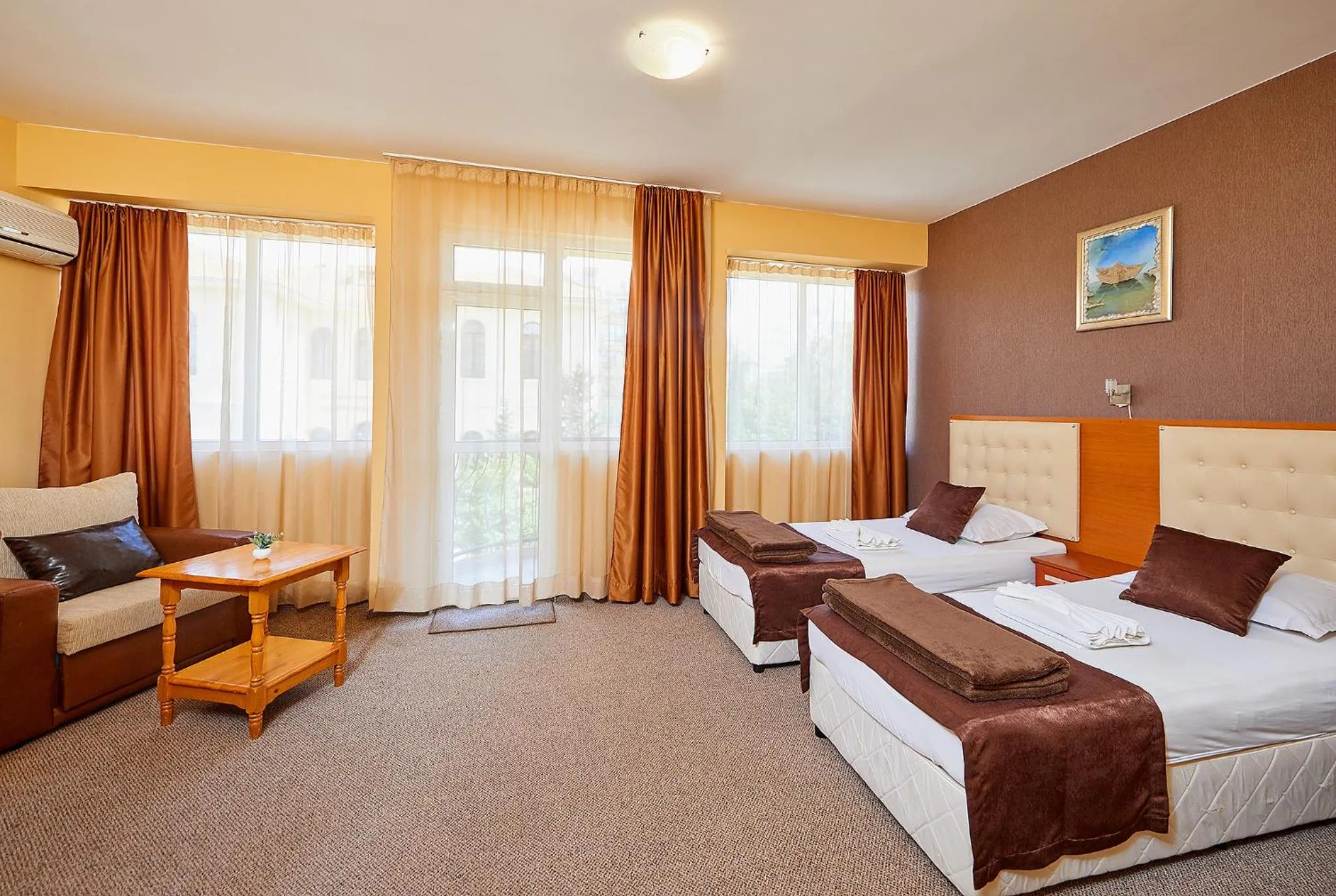 Bed in Peneka Hotel