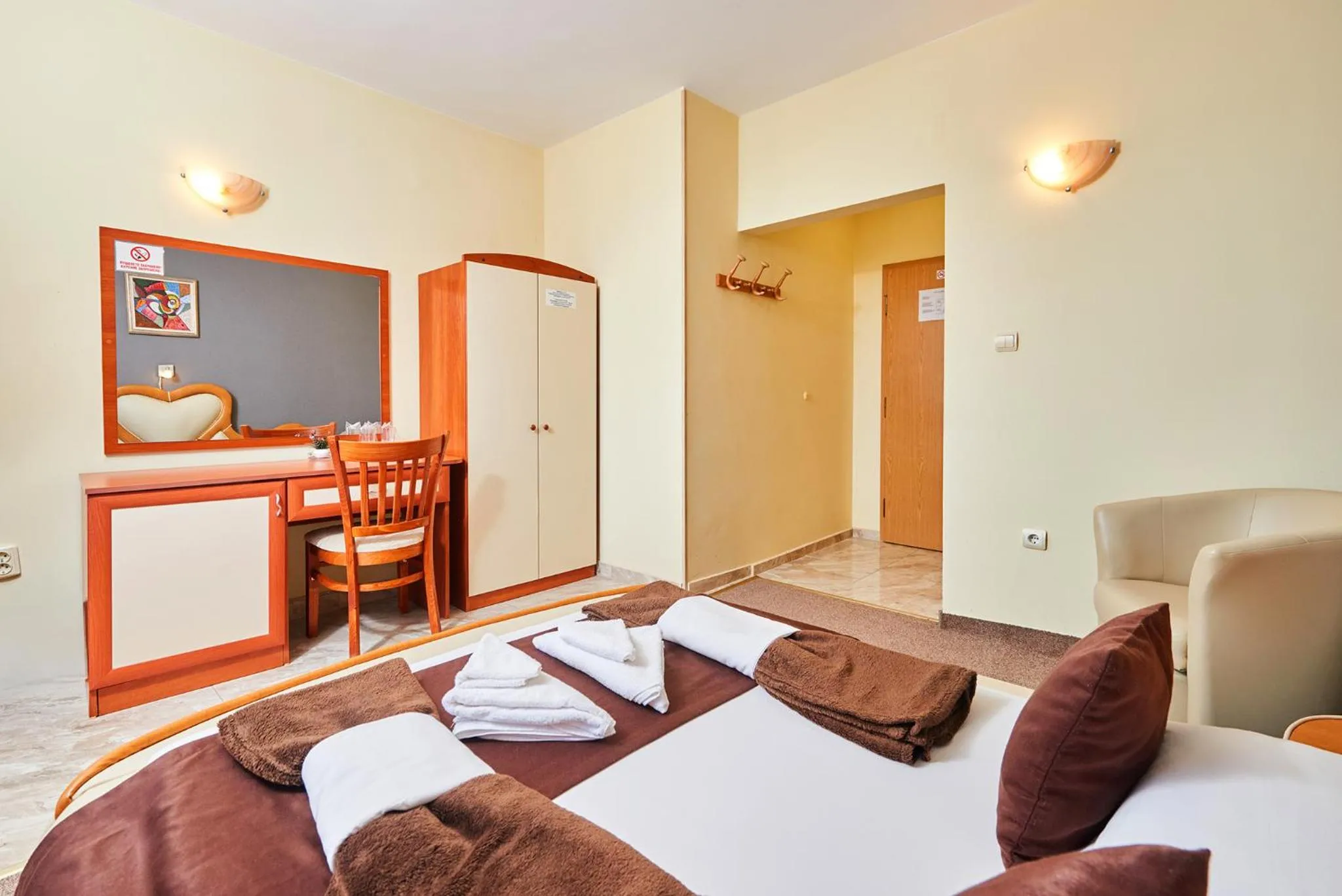 Bed in Peneka Hotel