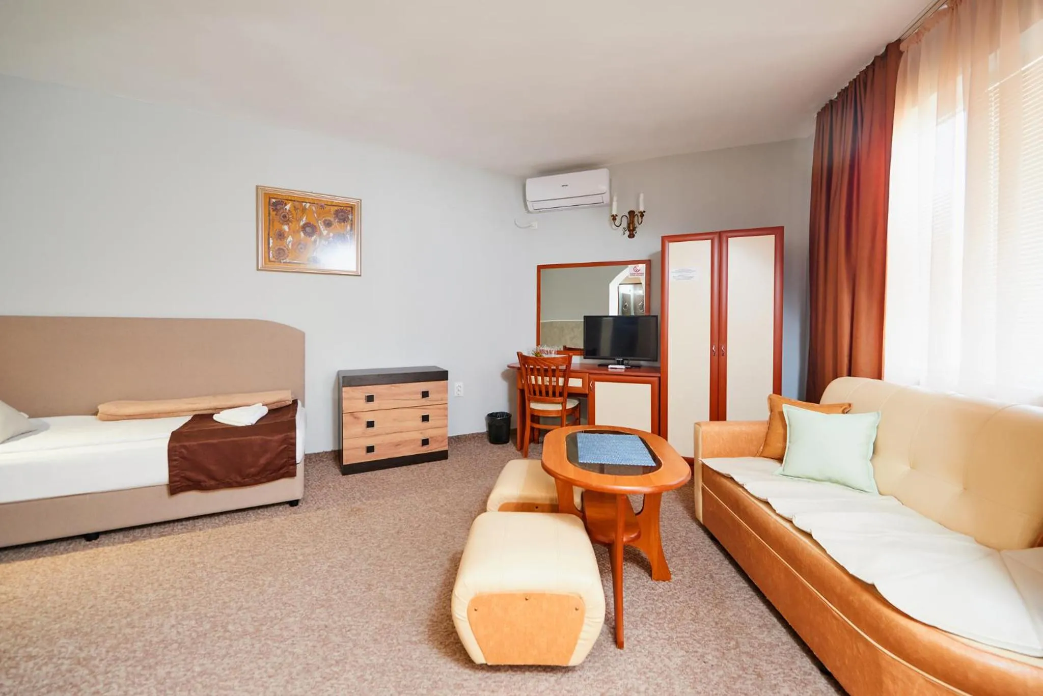 Bed in Peneka Hotel