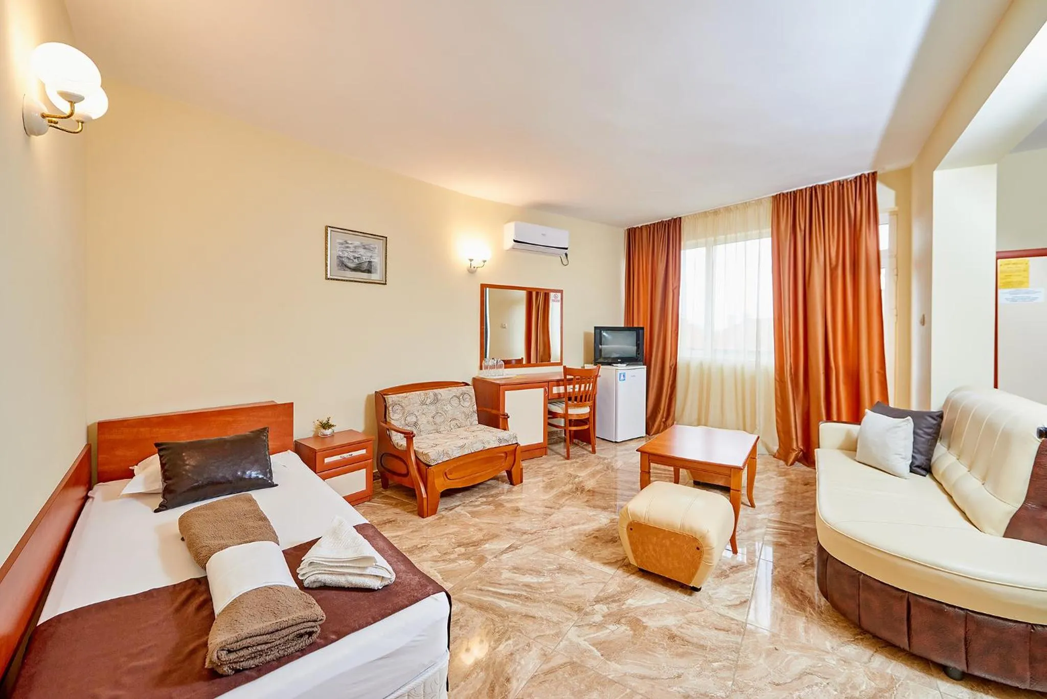 Bed in Peneka Hotel