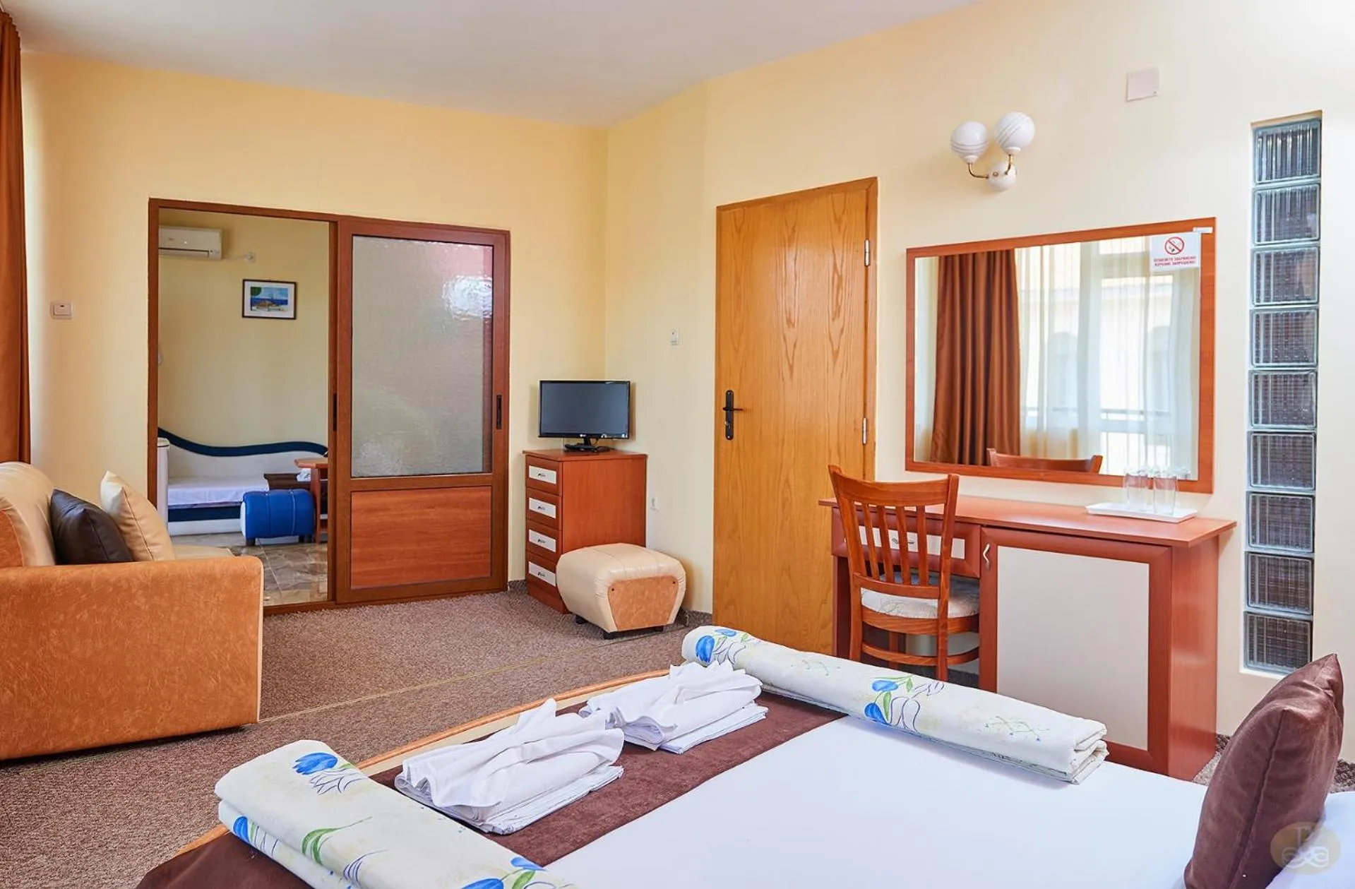Bed in Peneka Hotel