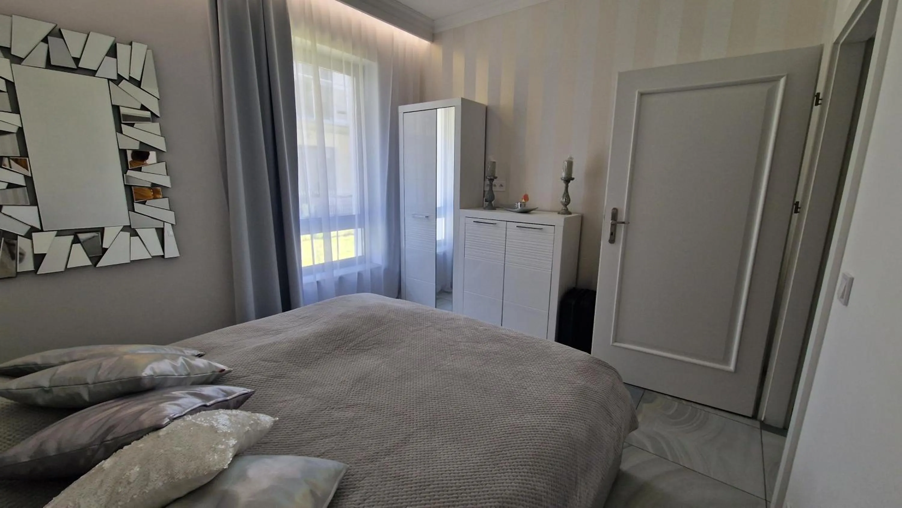 Bed in Maxim Apartment Pobierowo