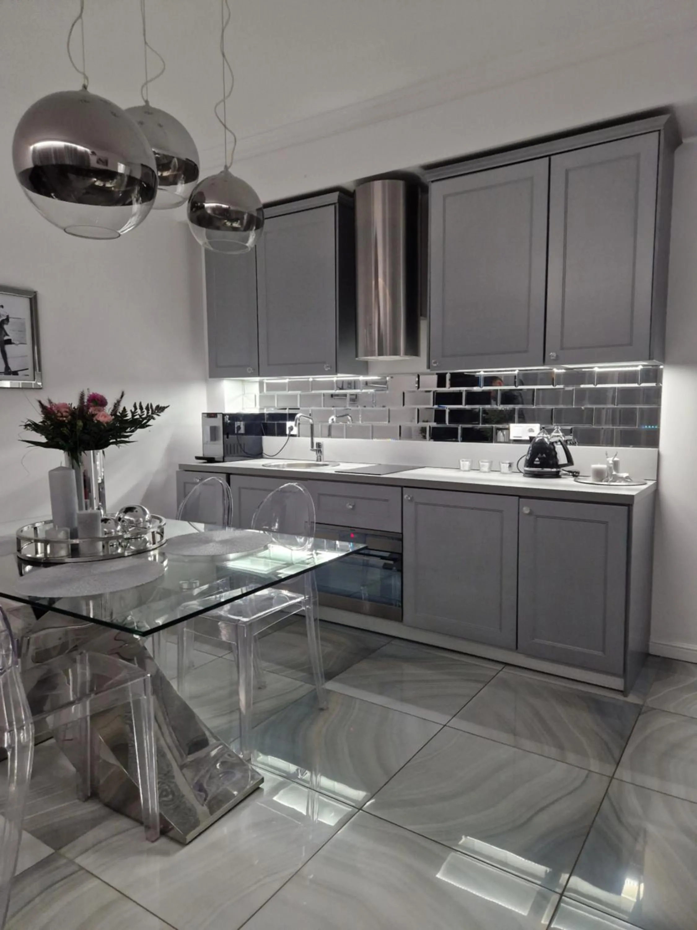 Kitchen or kitchenette in Maxim Apartment Pobierowo