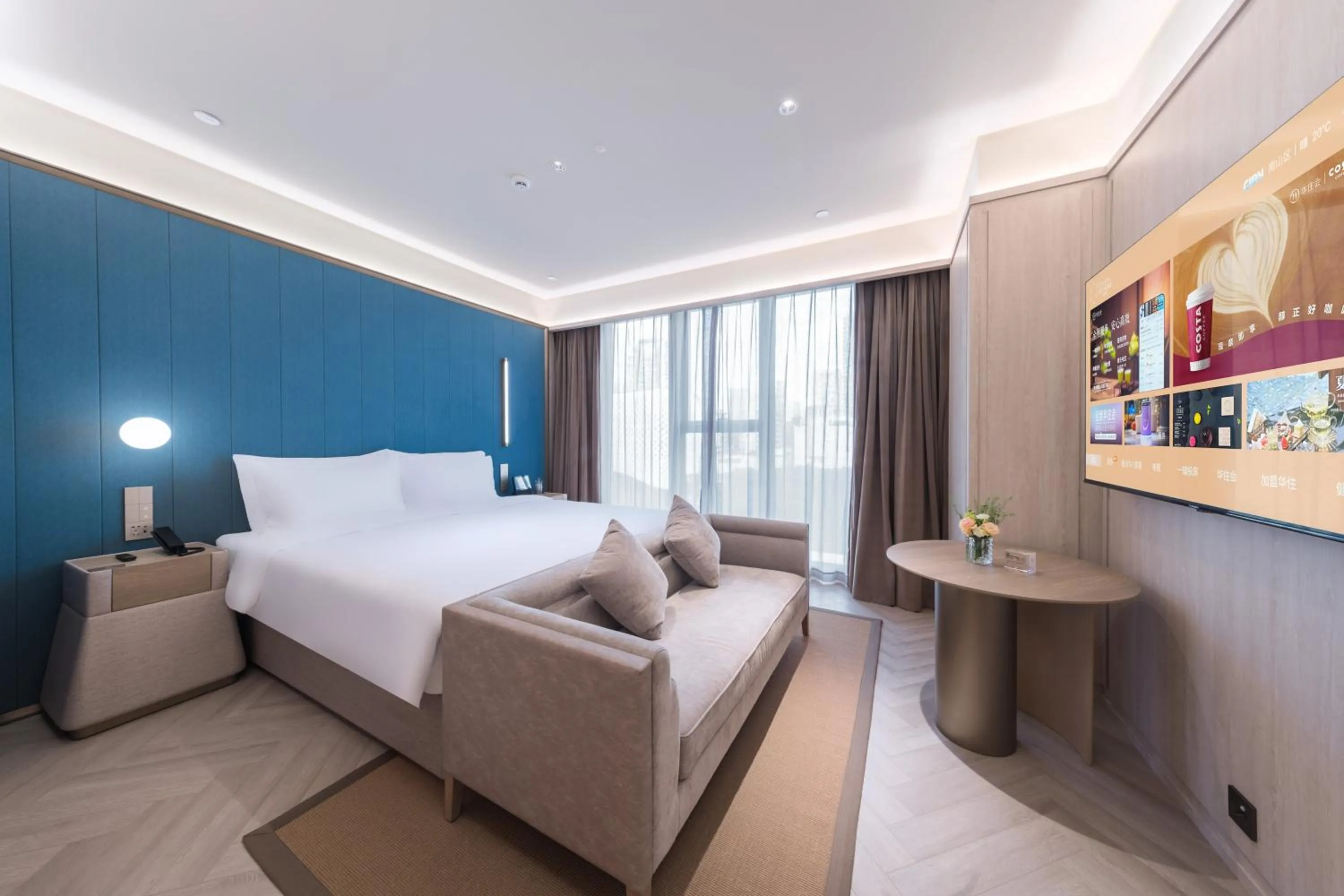 Bed in Crystal Orange Hotel - Shenzhen Nanshan Xinhaofang Branch