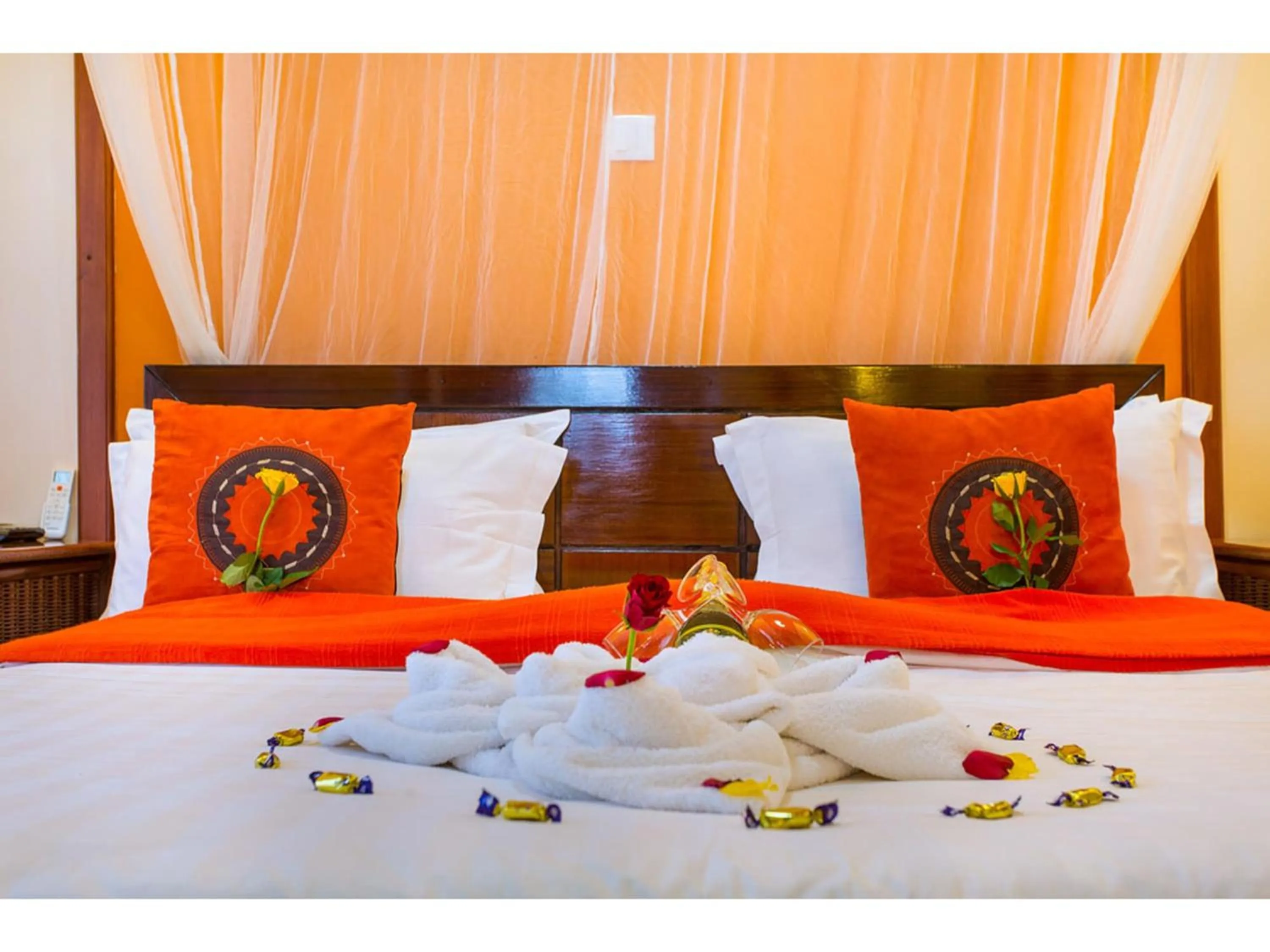 Bed in Wigot Gardens Hotel