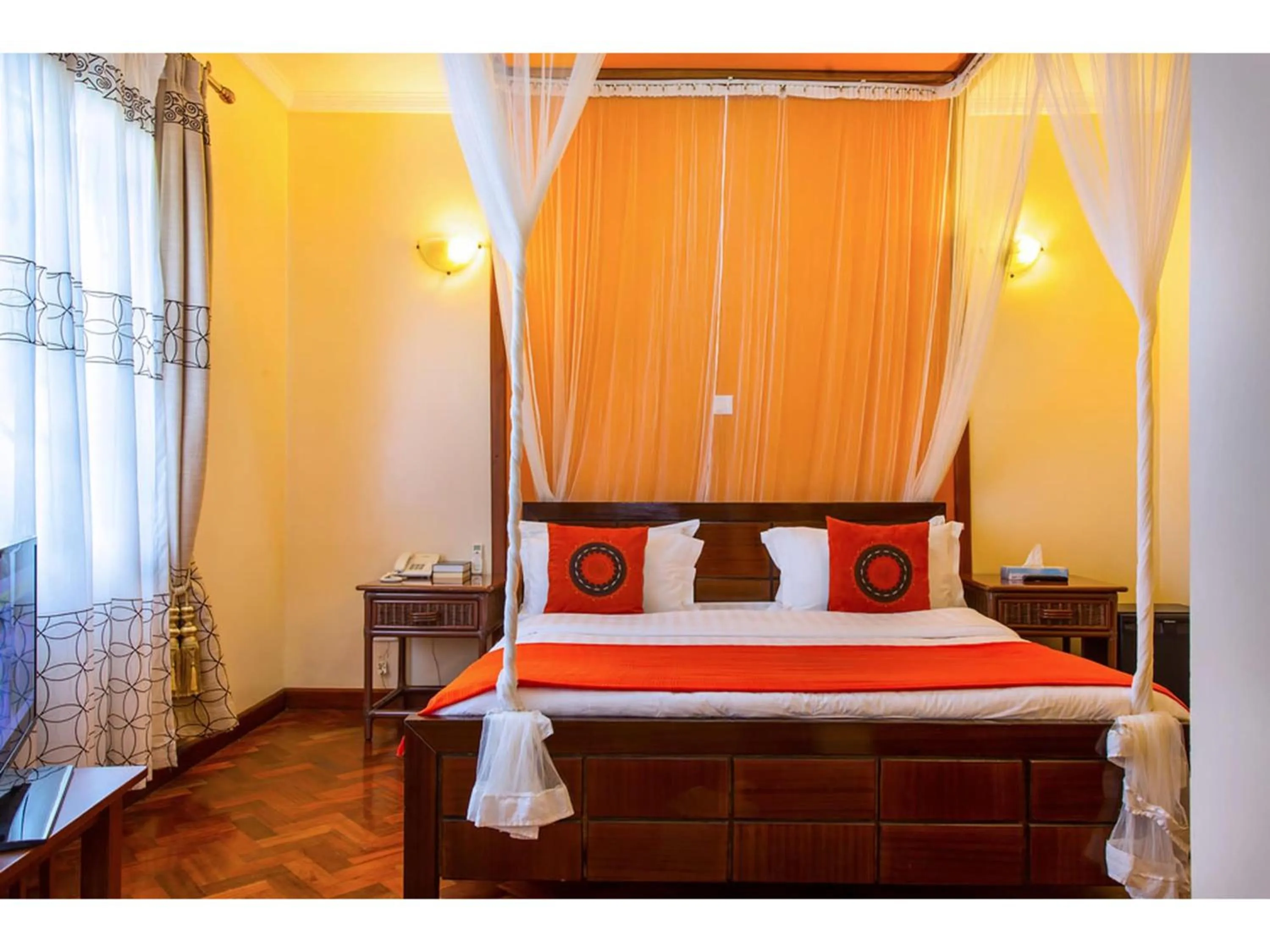 Bed in Wigot Gardens Hotel