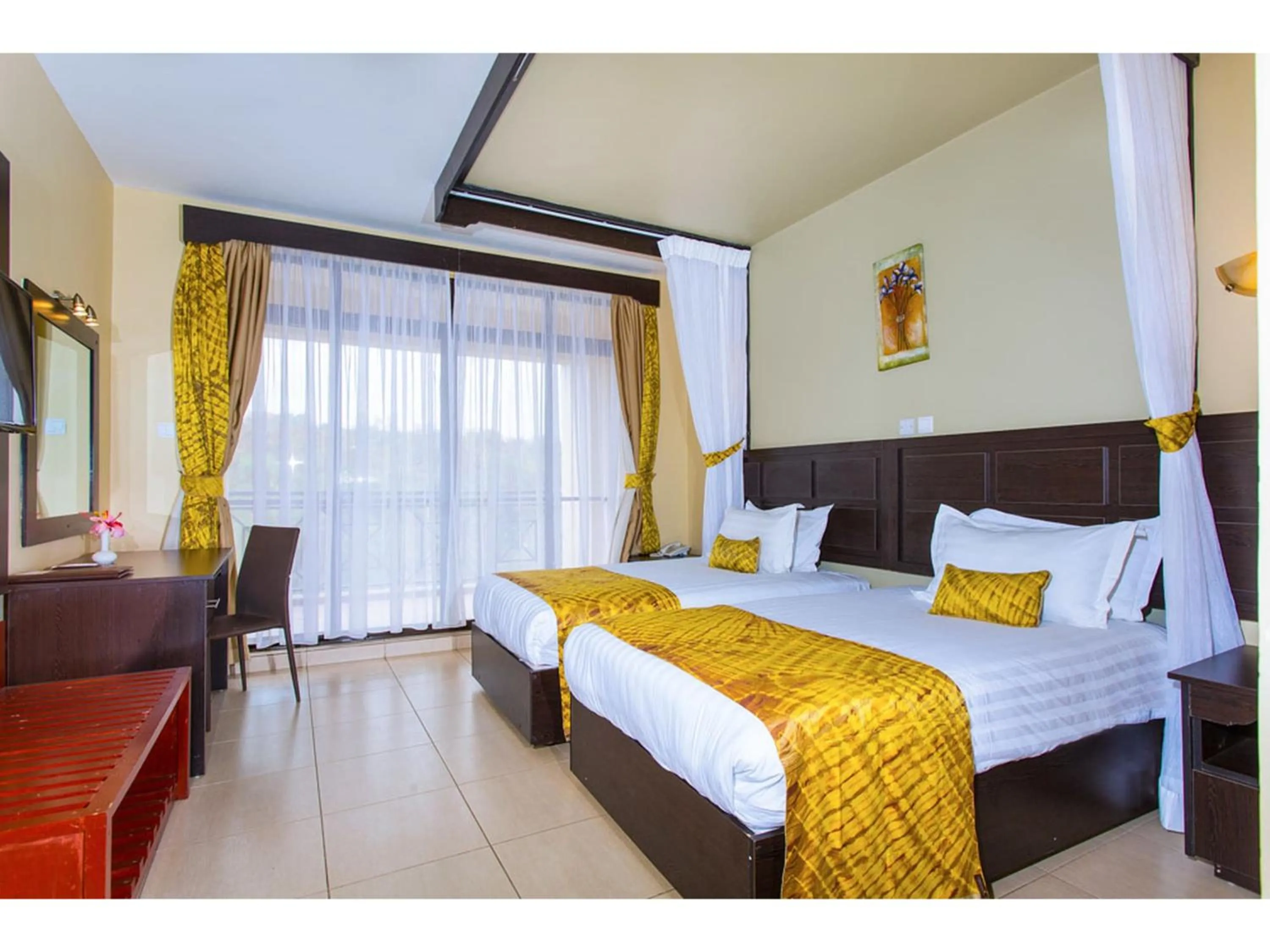 Bed in Wigot Gardens Hotel