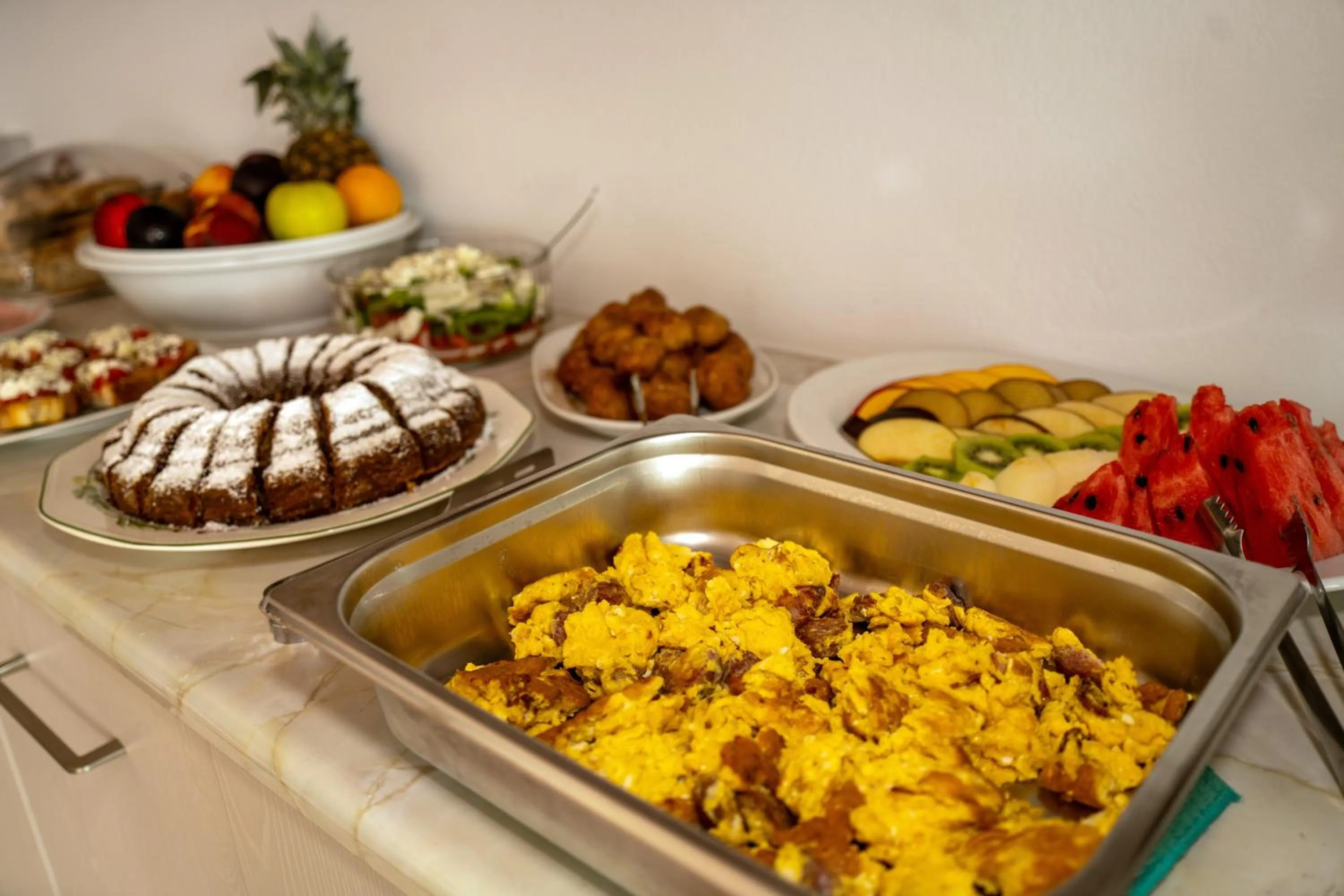 Buffet breakfast in Ionio Hotel