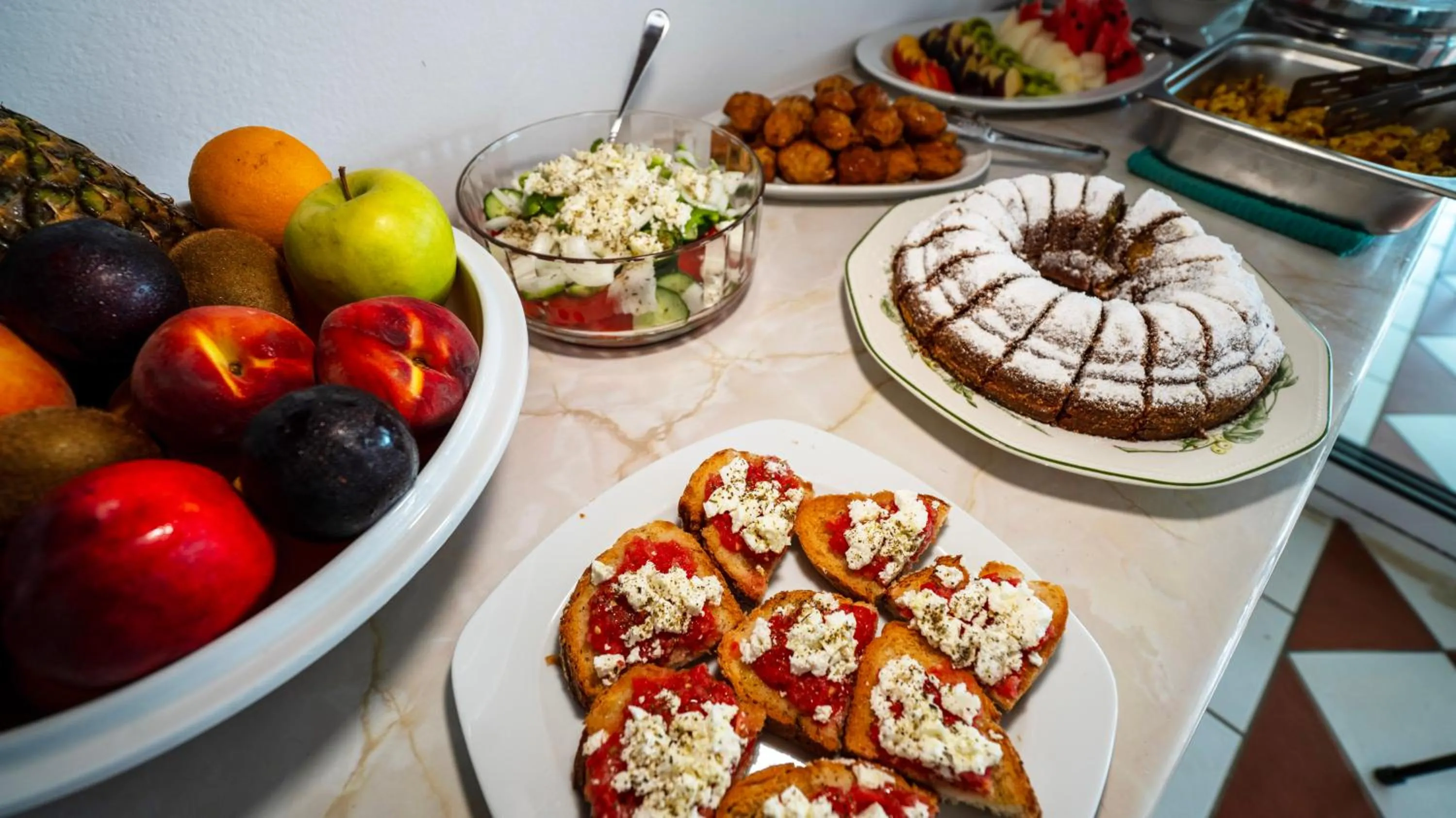 Buffet breakfast in Ionio Hotel