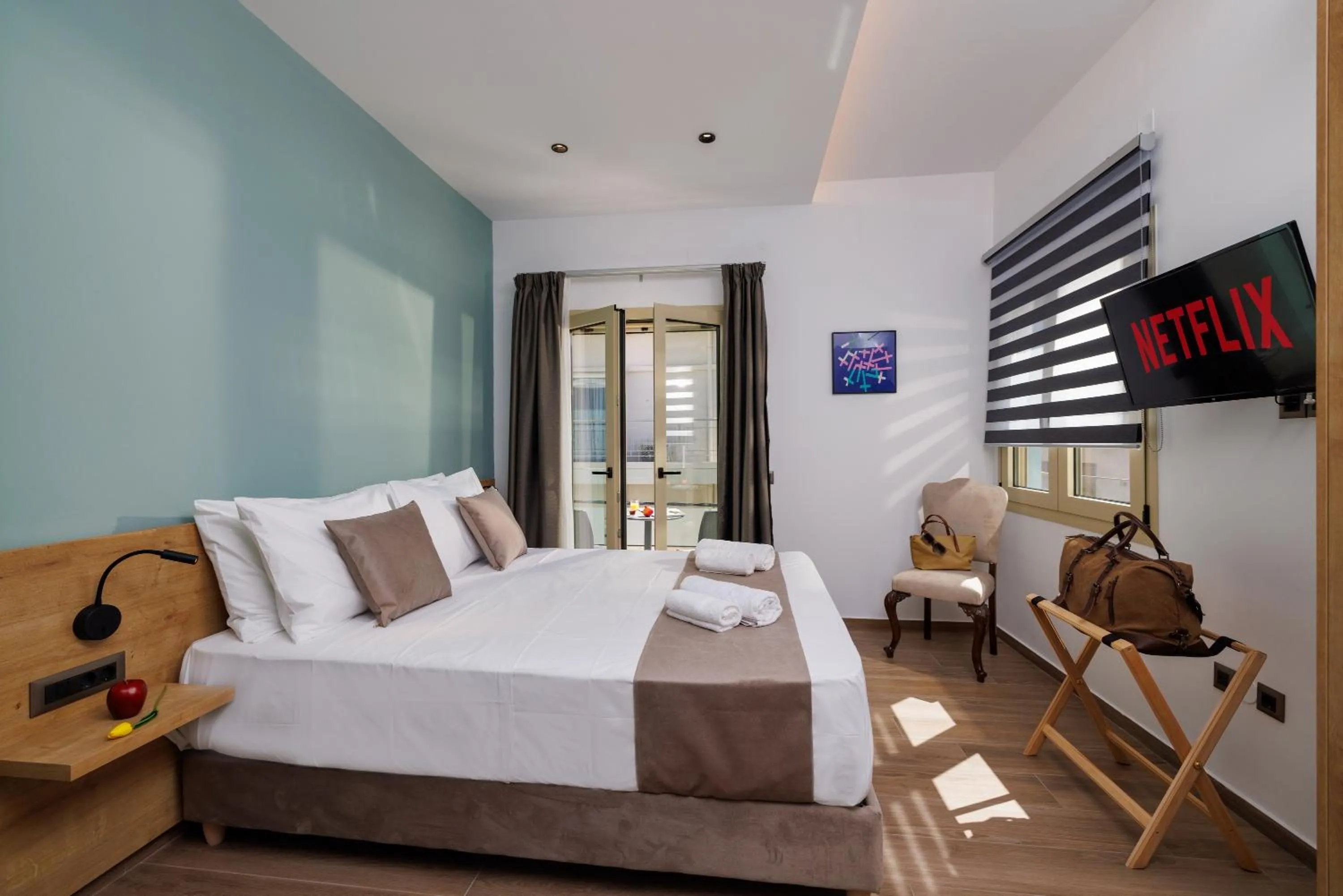 Bed in Cathedral Suites