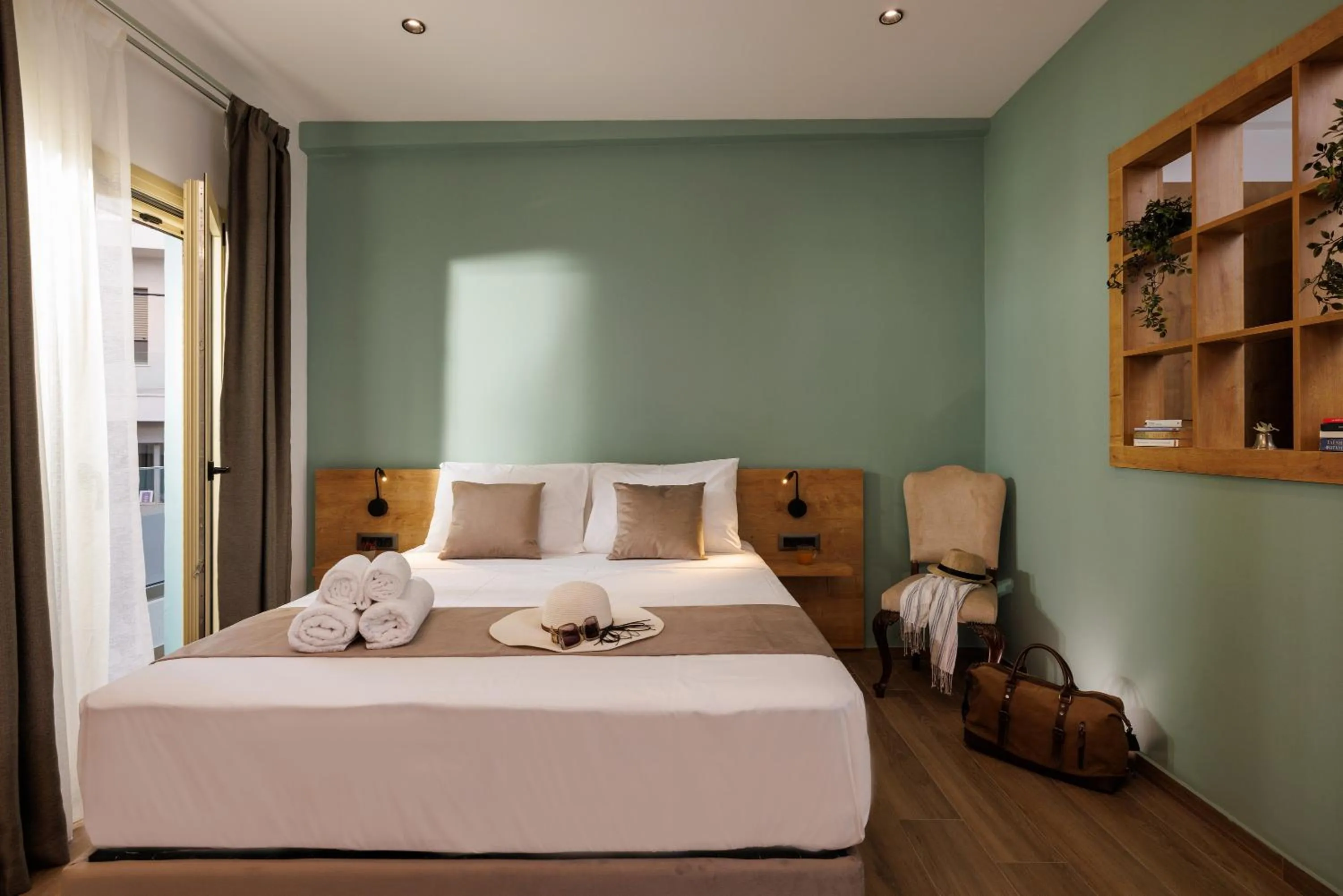 Bed in Cathedral Suites