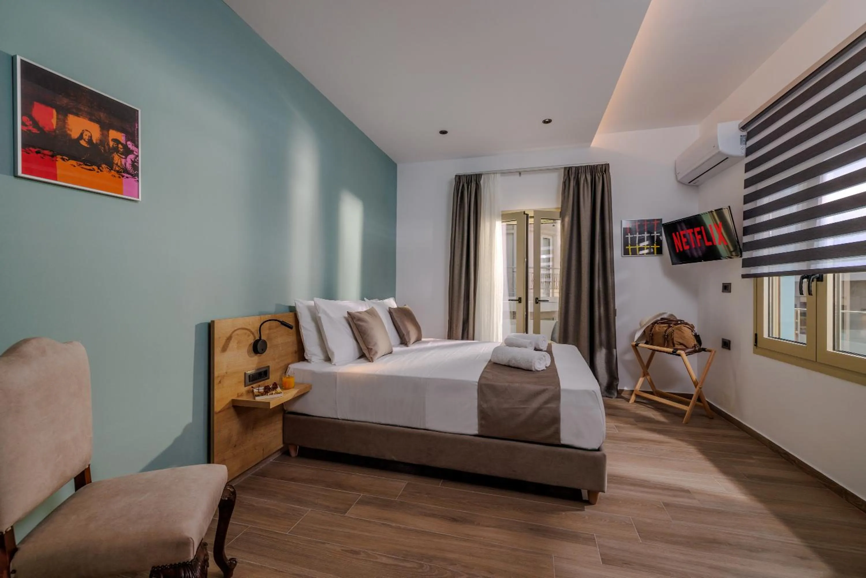 Bed in Cathedral Suites