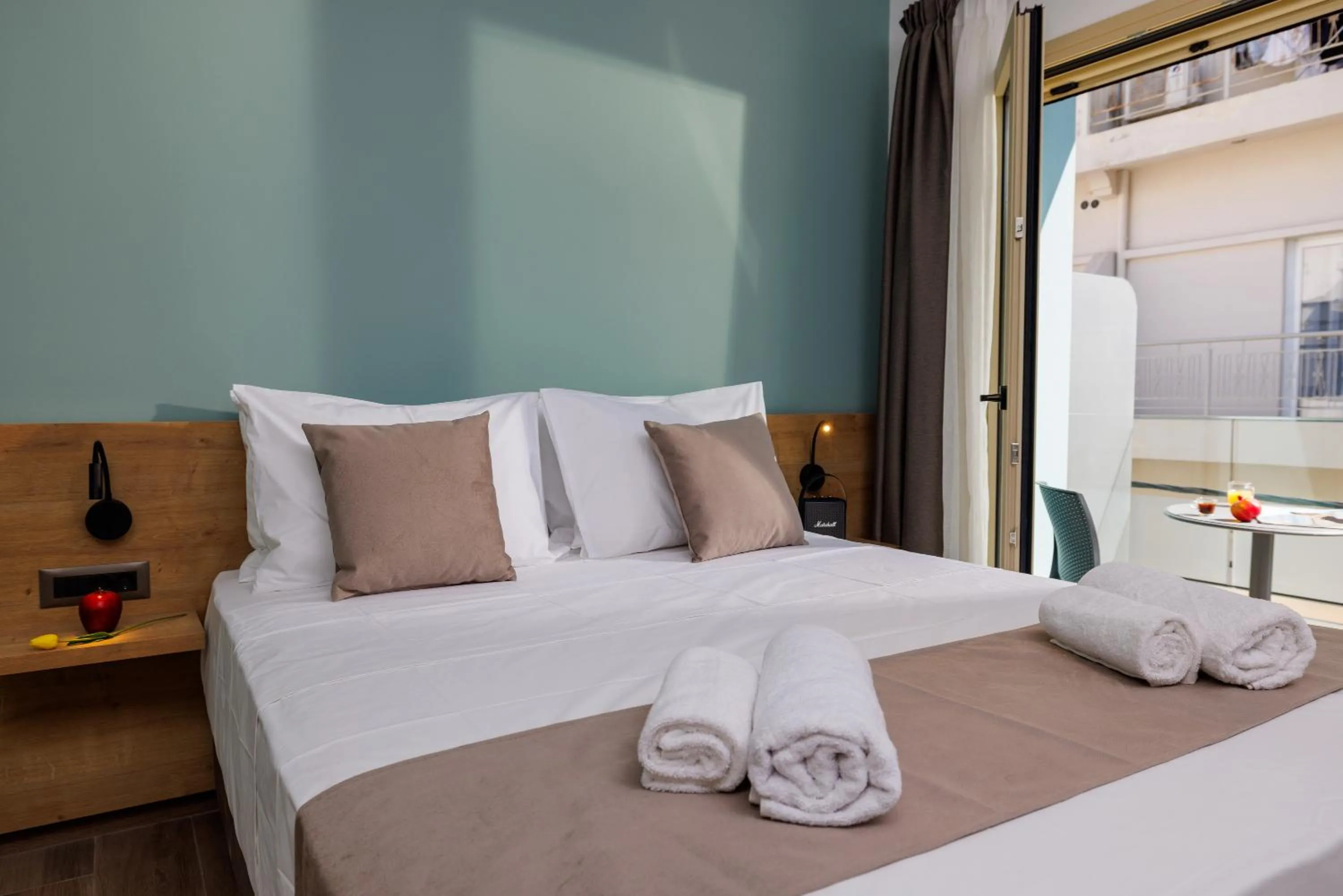 Bed in Cathedral Suites