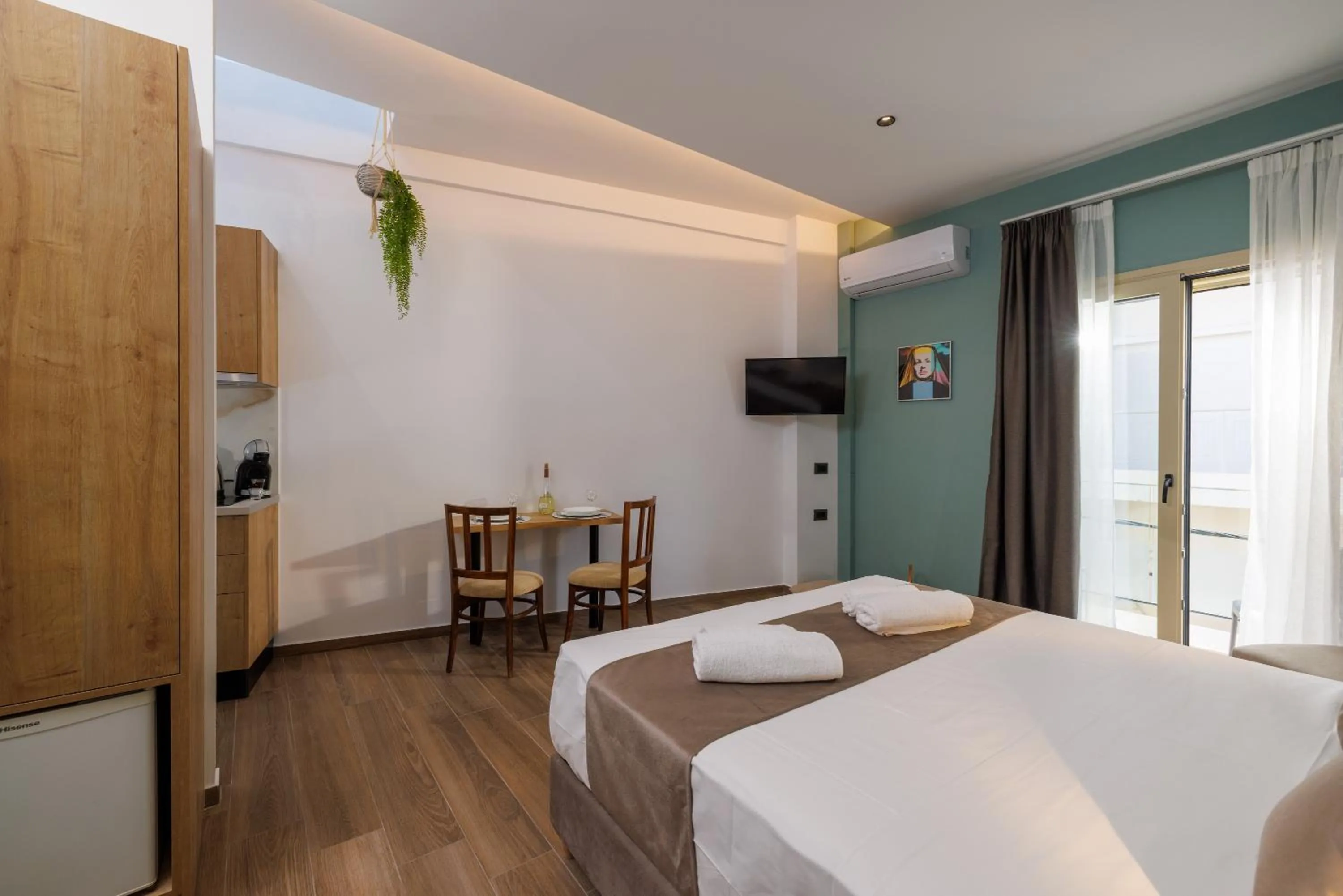 Bed in Cathedral Suites