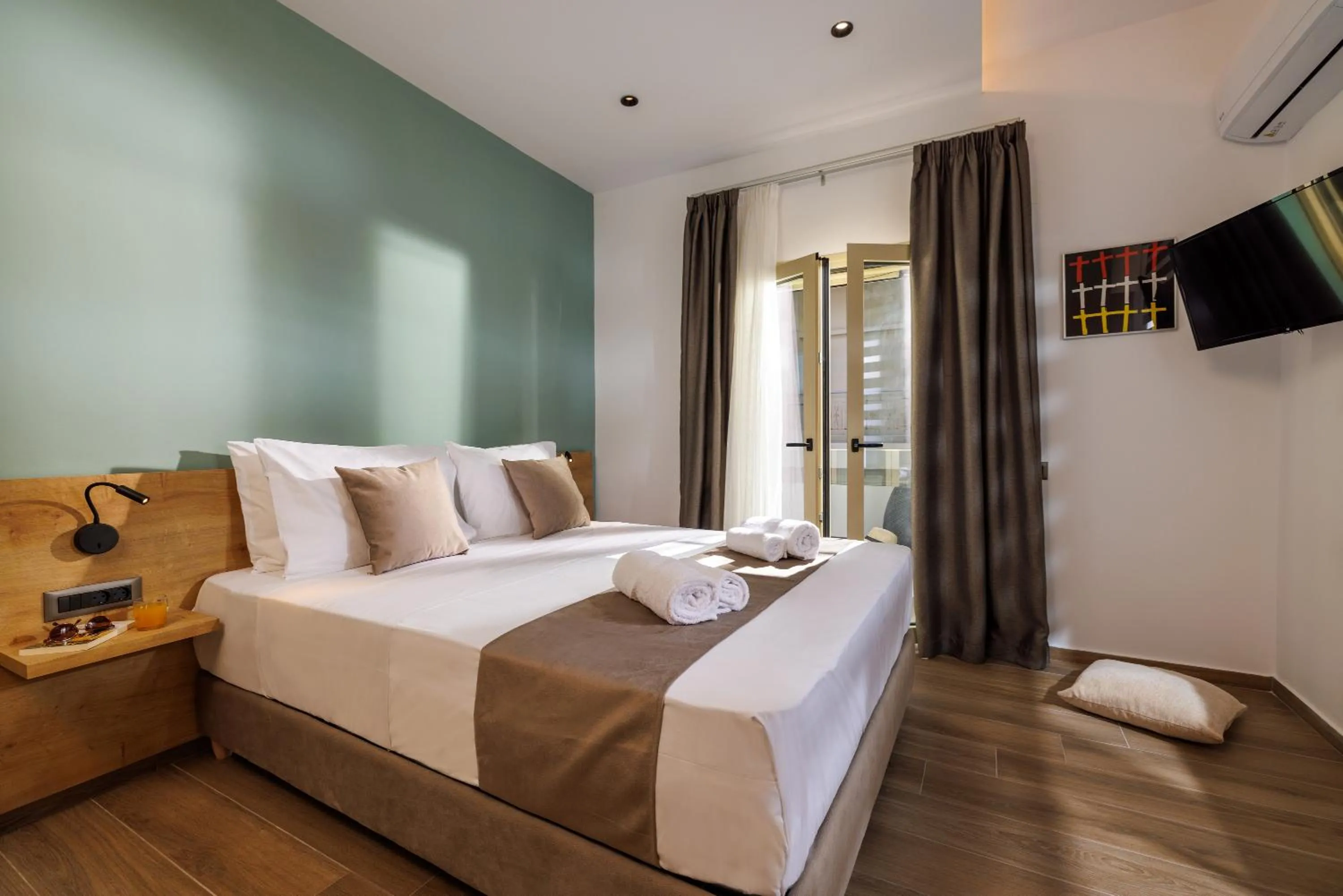 Bed in Cathedral Suites