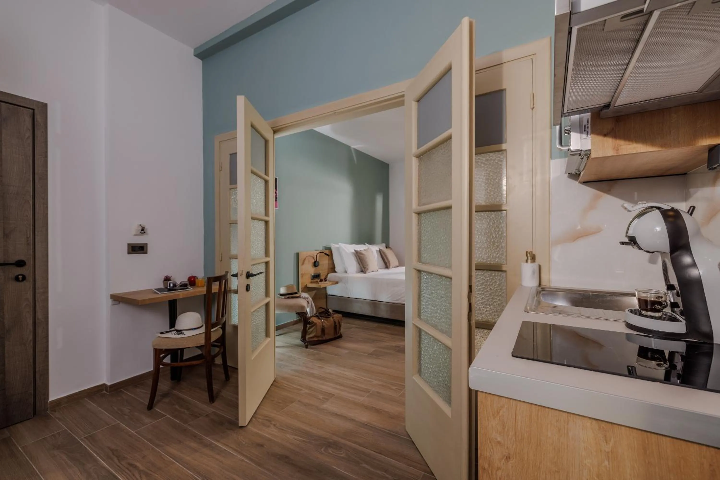 Bed in Cathedral Suites