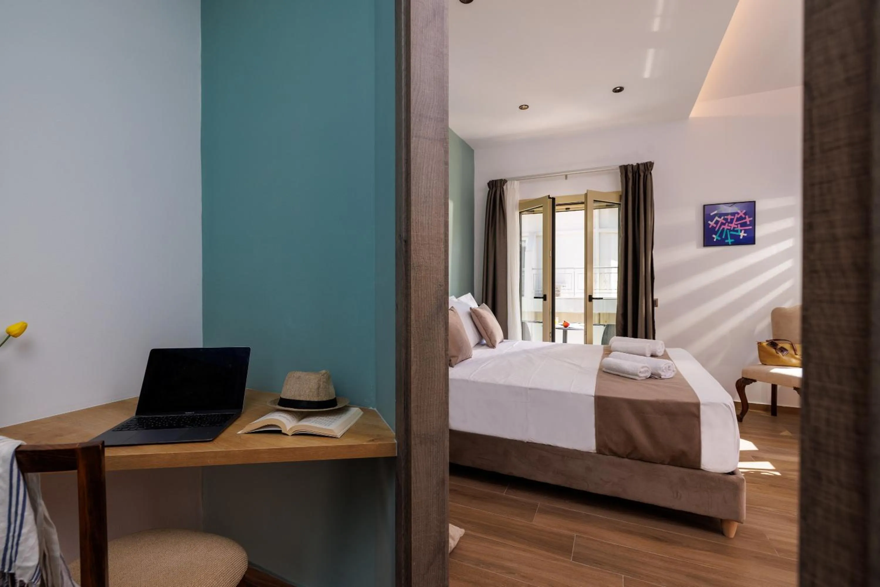 Bed in Cathedral Suites