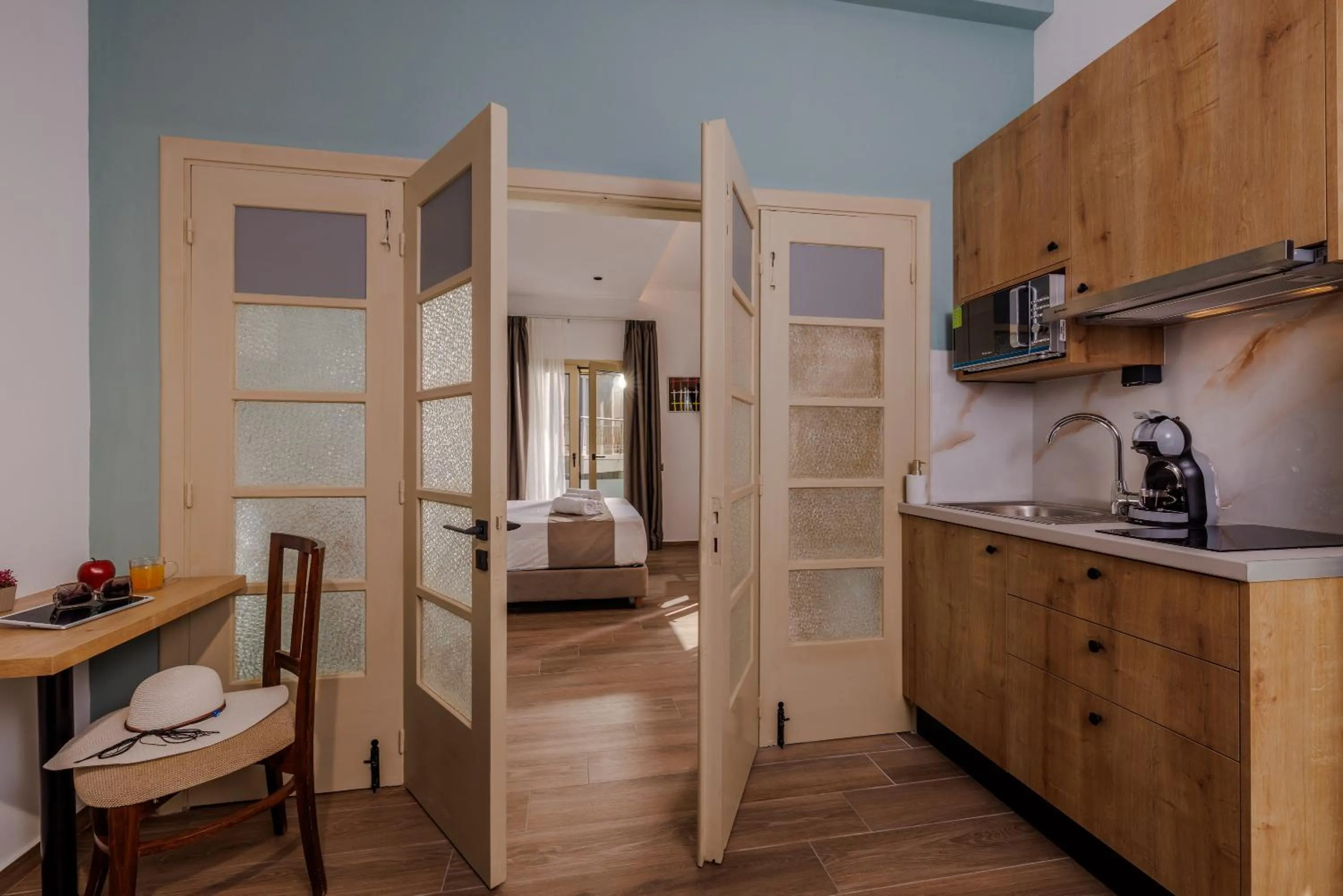 Bed in Cathedral Suites