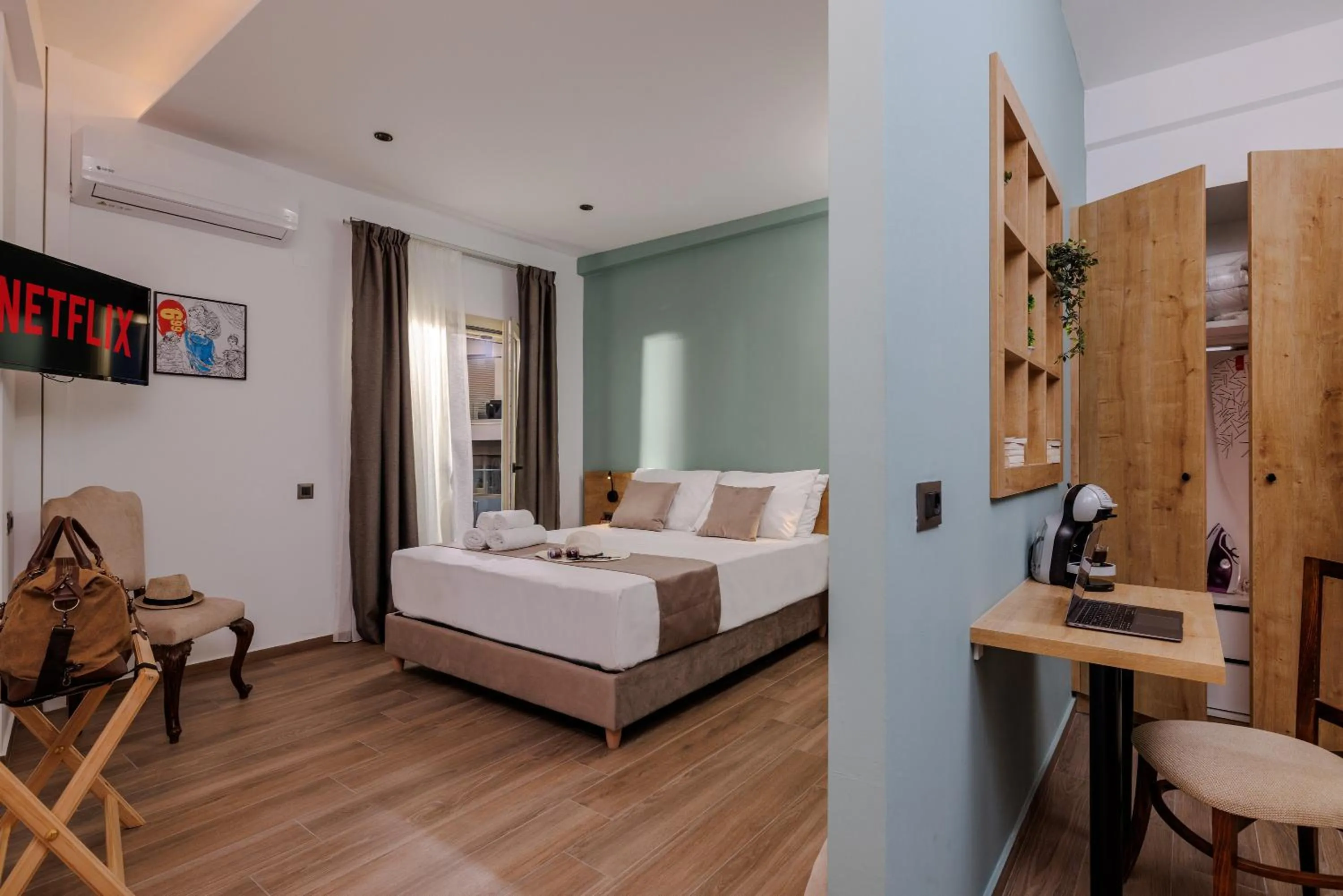 Bed in Cathedral Suites