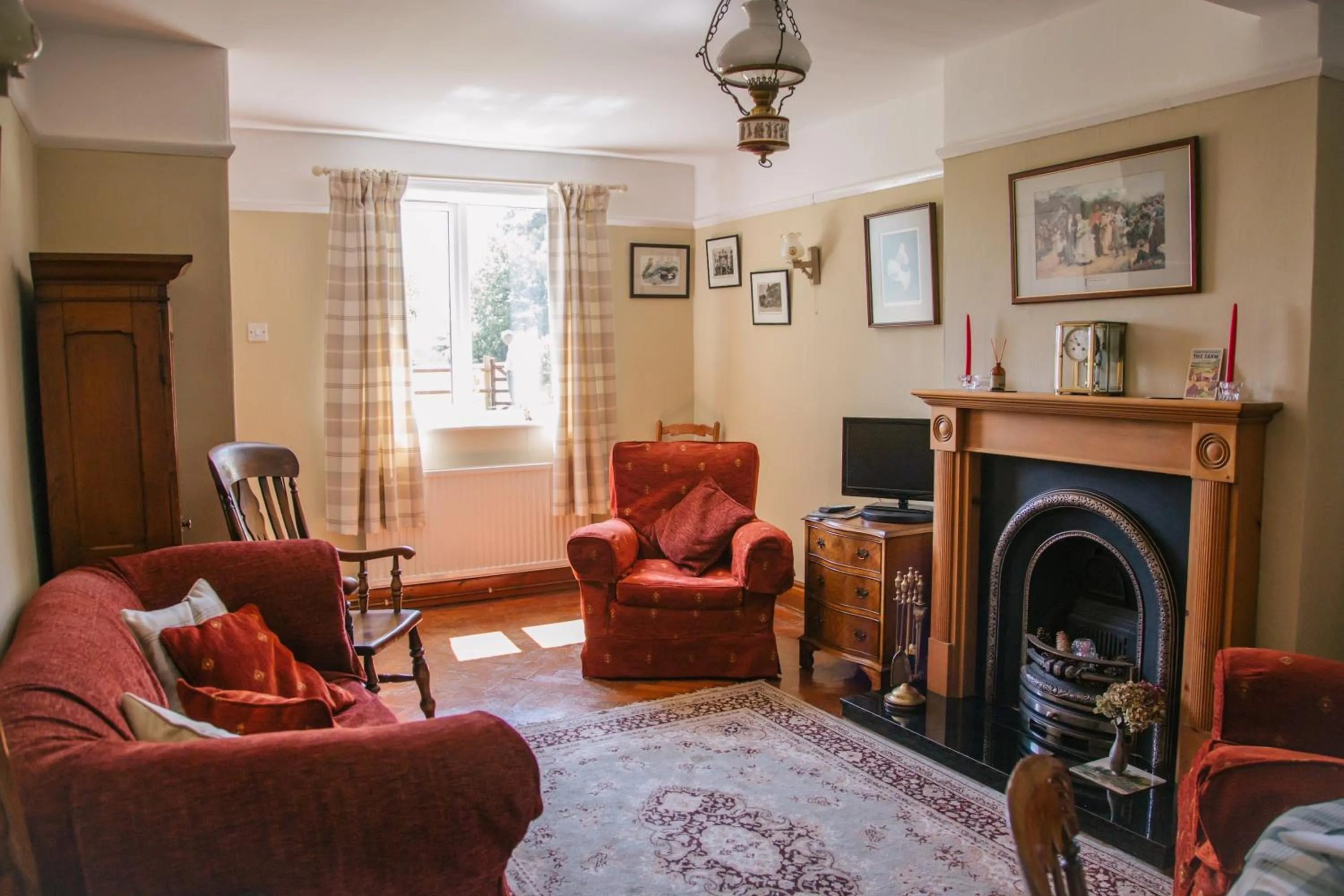 Living room in Yew Tree Farm