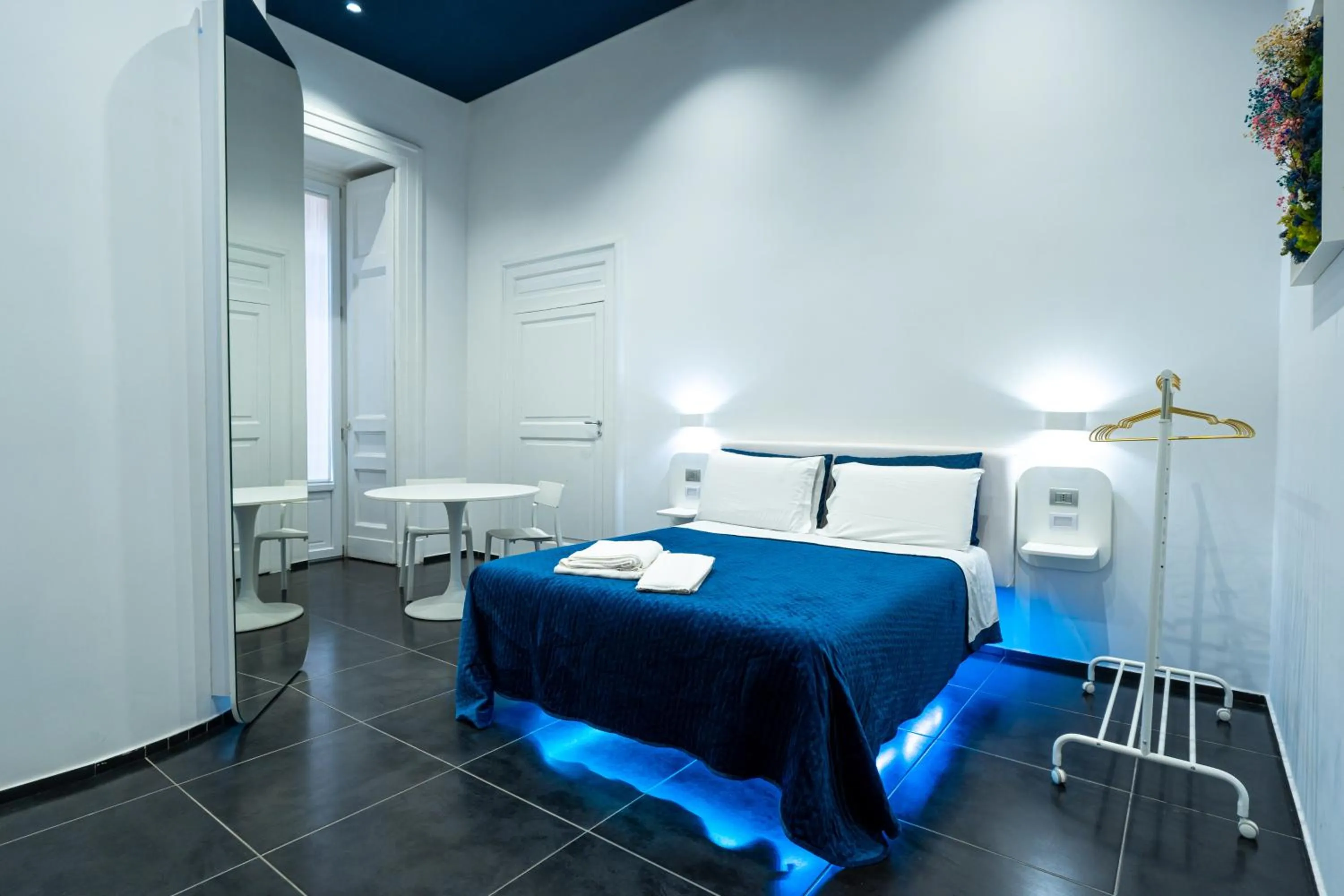 Bed in Skyhouse Chiatamone