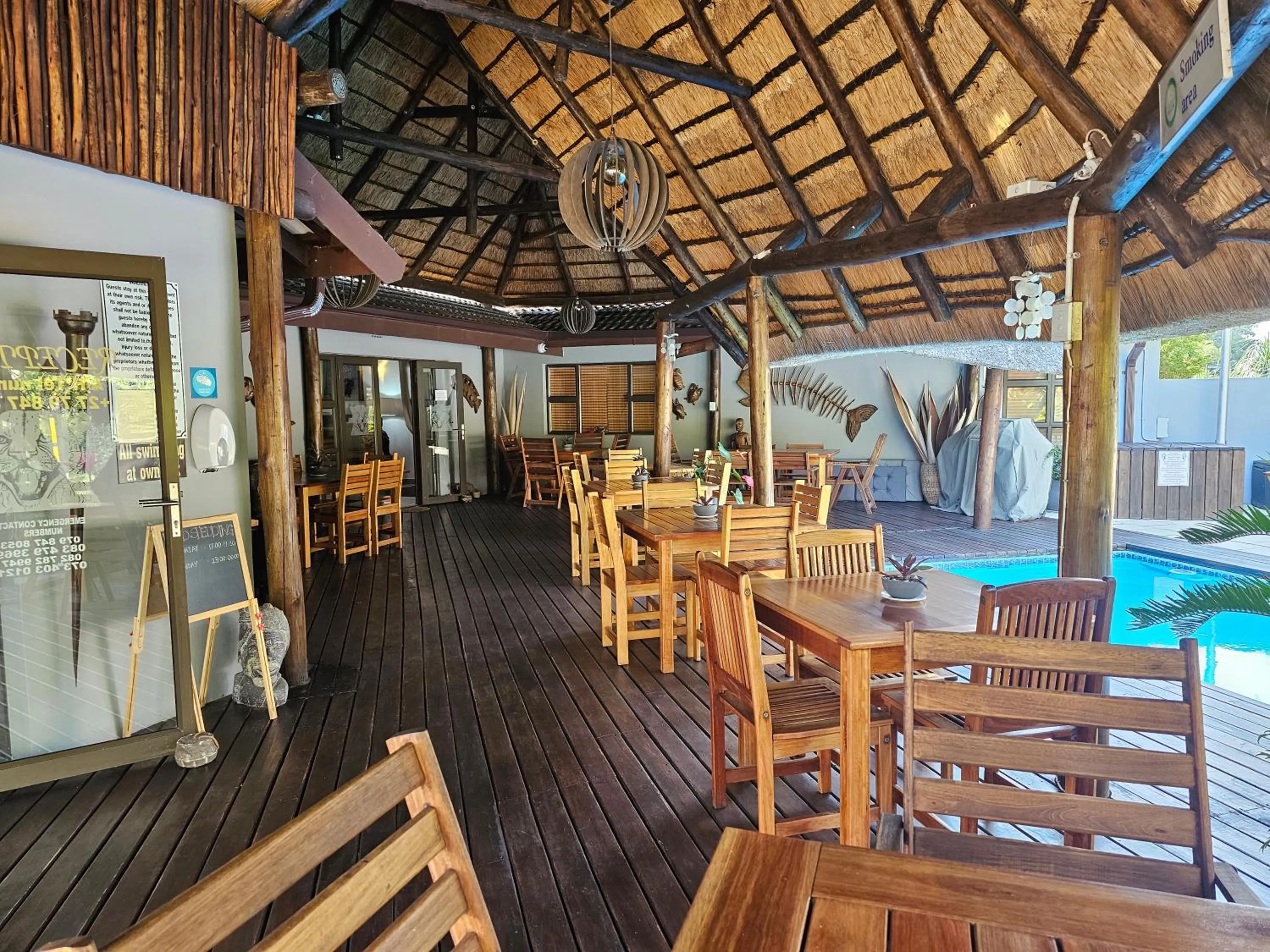 Dining area in Leopard Corner Lodge