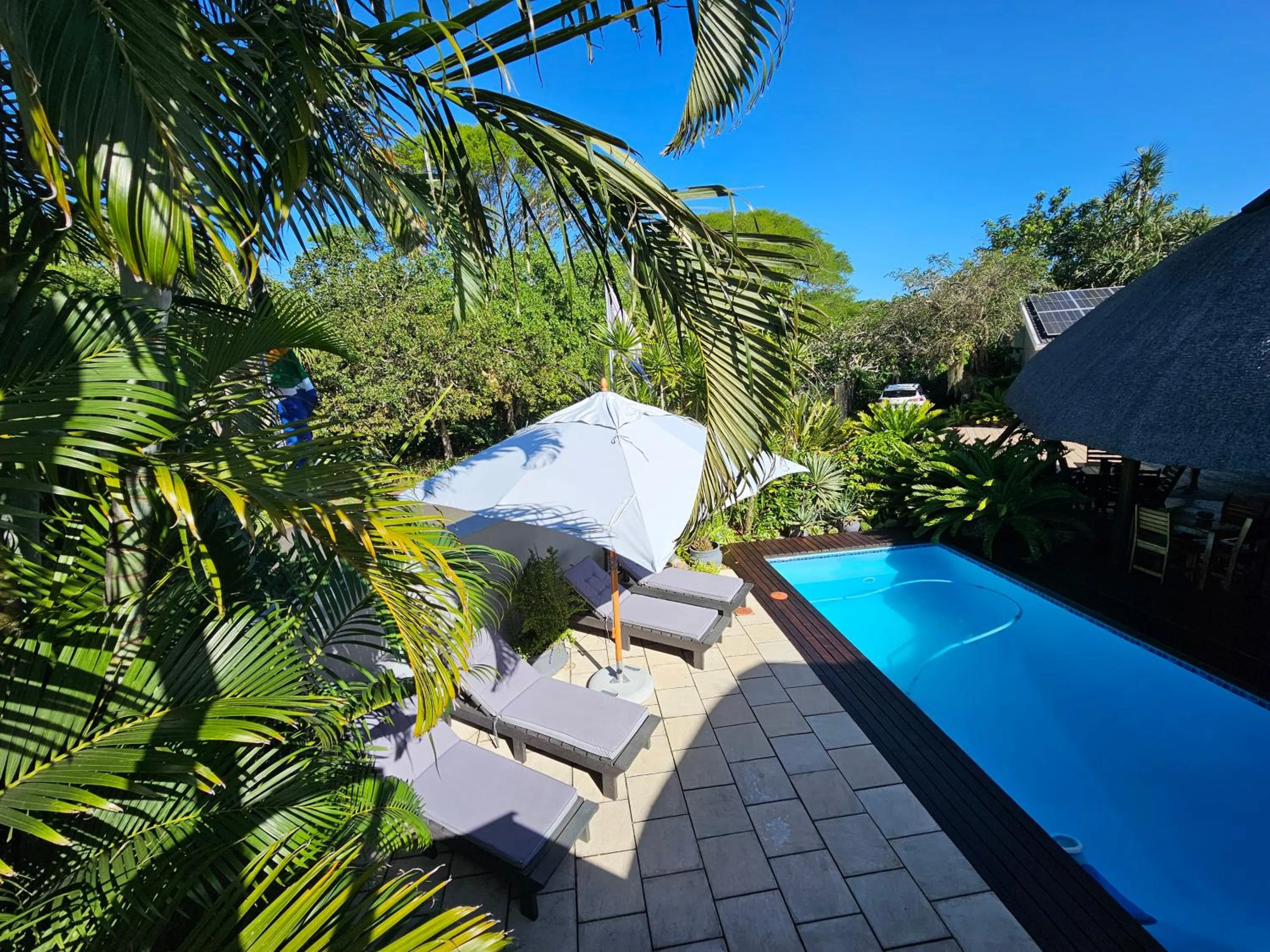 Pool view in Leopard Corner Lodge